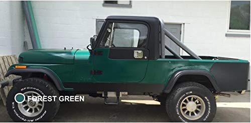 Durabak-18 Smooth Exterior Paint Kit with Roller | DIY Roll-On or Spray-On Coating for Auto Body, Automotive Rust Proofing & Scratch Protection (1 Gallon, Forest Green) - Perfect for Truck Beds, Trailers & Marine Applications
