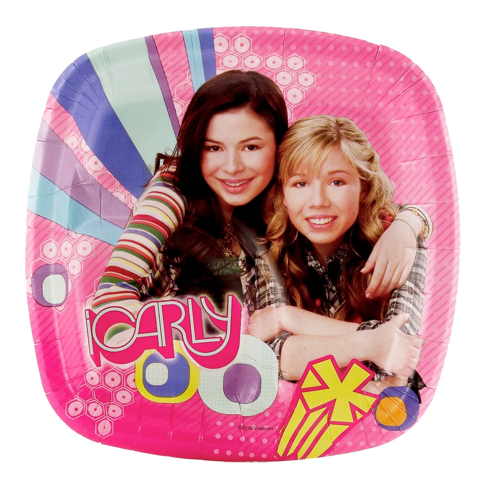 iCarly Themed Mini Dessert Plates - Set of 8 Colorful Party Plates for Kids Birthday, Tea Party & Snack Time - Fun Cartoon Character Tableware for Celebrations