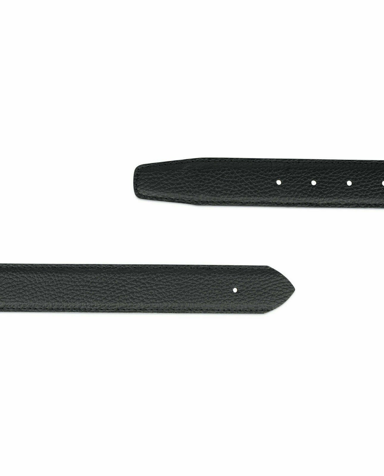 Genuine Calfskin Leather Replacement Belt Strap for Ferragamo - No Buckle Included - Premium Black Dress Belt for Men & Women | Perfect for Business Attire, Formal Occasions & Luxury Fashion Accessories