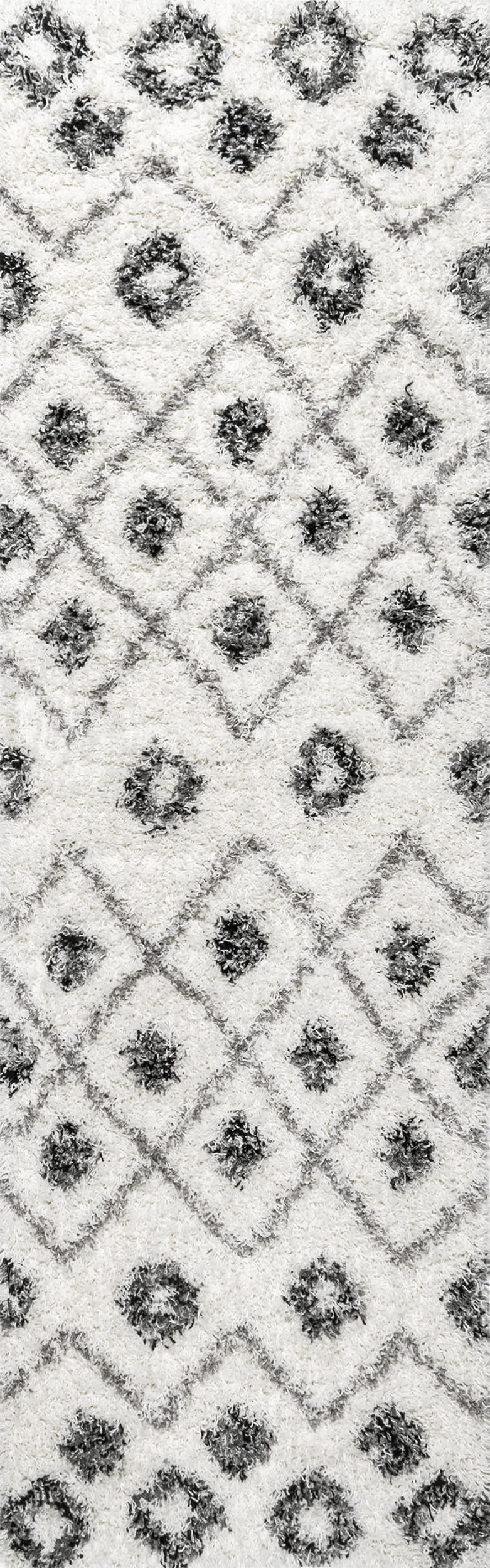 Premium Expo Shag Diamond Area Rug - Soft Plush Grey Carpet for Living Room, Bedroom & Nursery - Cozy & Stylish Home Decor