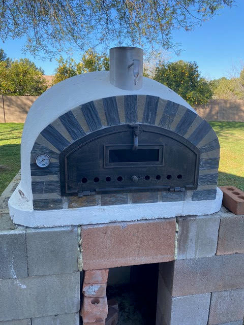 Premium PIZZAIOLI Pizza Oven Stone Arch - Hybrid Outdoor Pizza Oven for Backyard, Patio & Restaurant Use - Perfect for Wood Fired & Gas Cooking