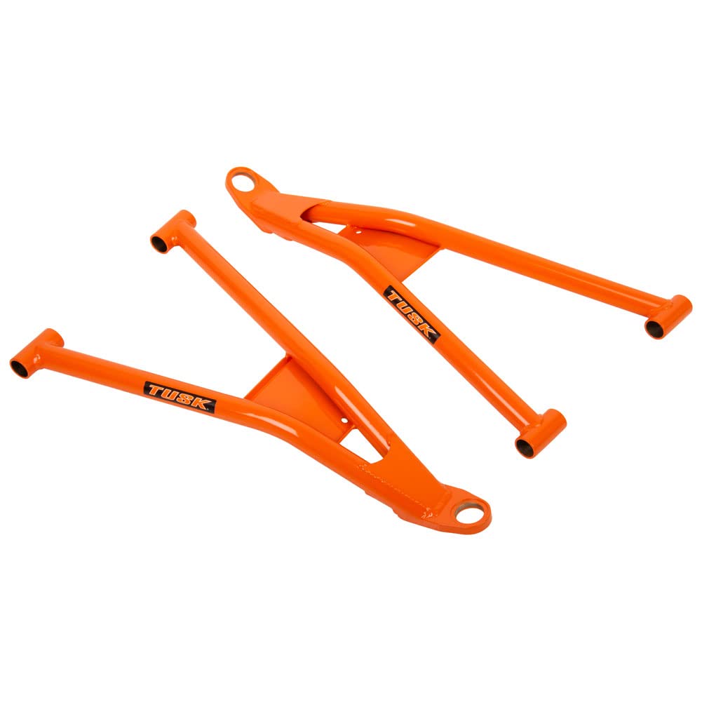 TUSK Mohawk Extreme Duty High Clearance Lower A-Arms (Orange) - Compatible with Polaris RZR XP Turbo Dynamix Edition 2018-2019 - No Hardware Included - Perfect for Off-Road Racing & Trail Riding