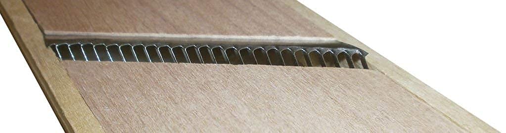Premium Stainless Steel Korean Carrot Grater - Wooden Handle for Easy Grip - 3.6 x 11.6 Inch - Perfect for Russian Salad, Korean Carrot Salad & Vegetable Shredding - Durable Kitchen Tool by SHSH Trade Group - Ideal for Home Cooking & Meal Prep