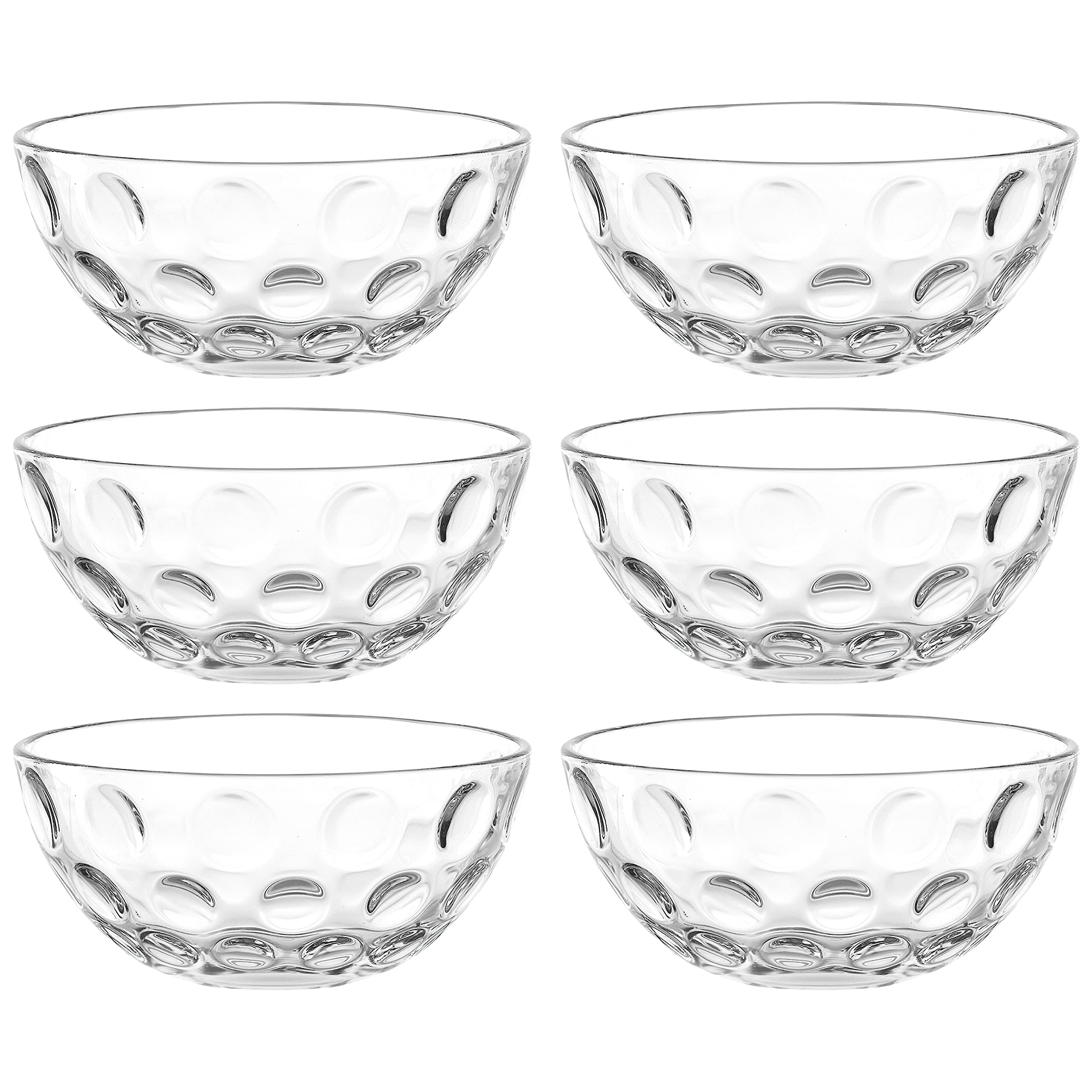 LEONARDO HOME 066335 Glass Bowl for Kitchen - 12 oz Clear Mixing Bowl for Salad, Pasta, Soup & Food Prep | Microwave & Dishwasher Safe