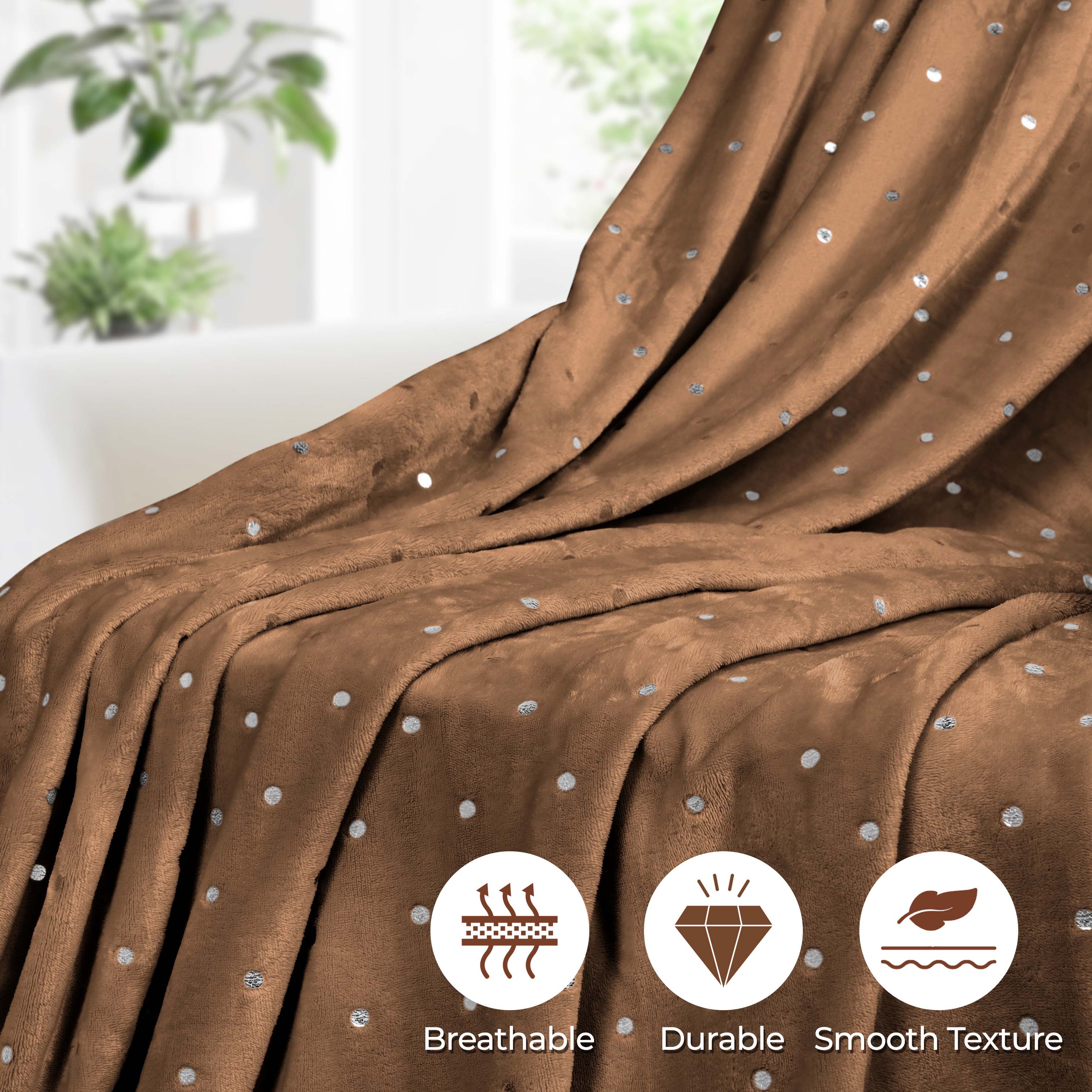CozySoft Fleece Plush Blanket - Medium Weight, Ultra Soft & Fluffy - Perfect for Sofa, Bed, Couch & Home Decor - Warm Throw Blanket for Winter, Gifts & Cozy Nights