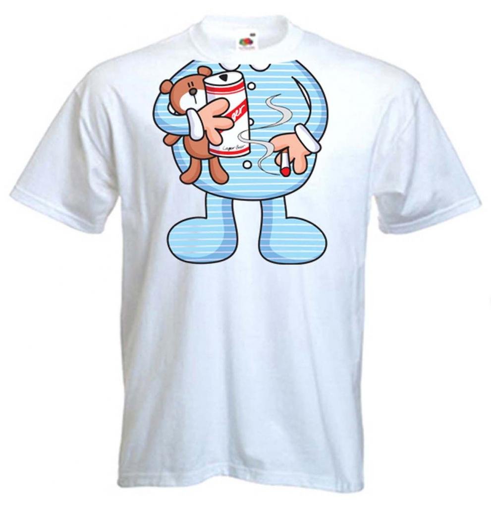 Men's Tribal Smoking & Drinking Graphic T-Shirt - Cool Casual Tee for Parties, Costumes & Night Out
