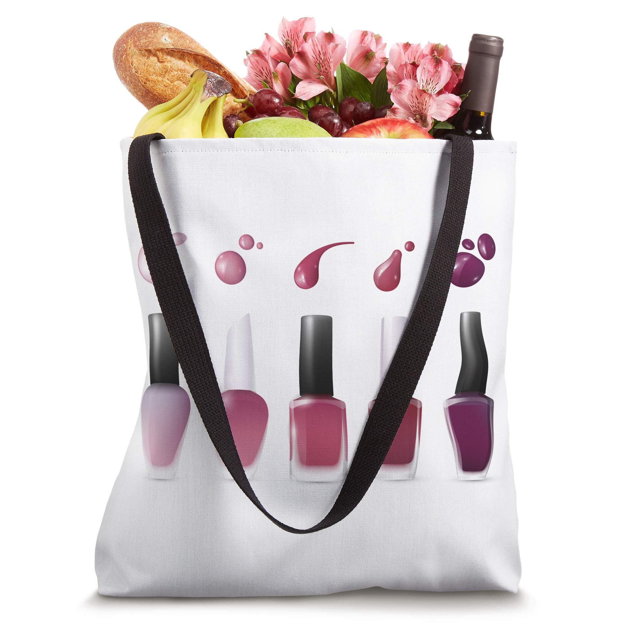Professional Manicurist Nail Polish Tote Bag - Waterproof & Durable Makeup Cosmetics Organizer for Nail Techs, Salon & Travel Use