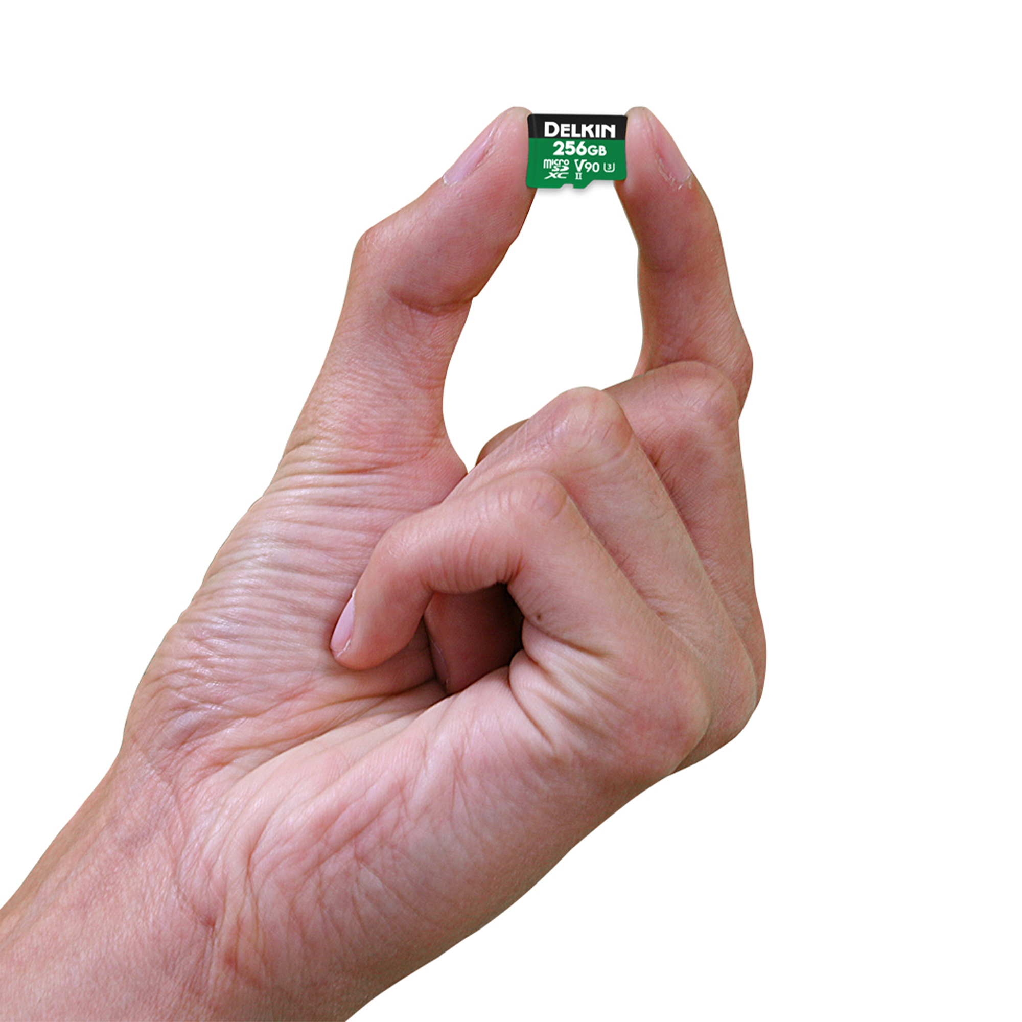 Delkin Devices 256GB POWER UHS-II microSDXC Memory Card with Adapter - High Speed for 4K Video, DSLR Cameras & Action Cameras | Waterproof, Shockproof & Temperature Proof