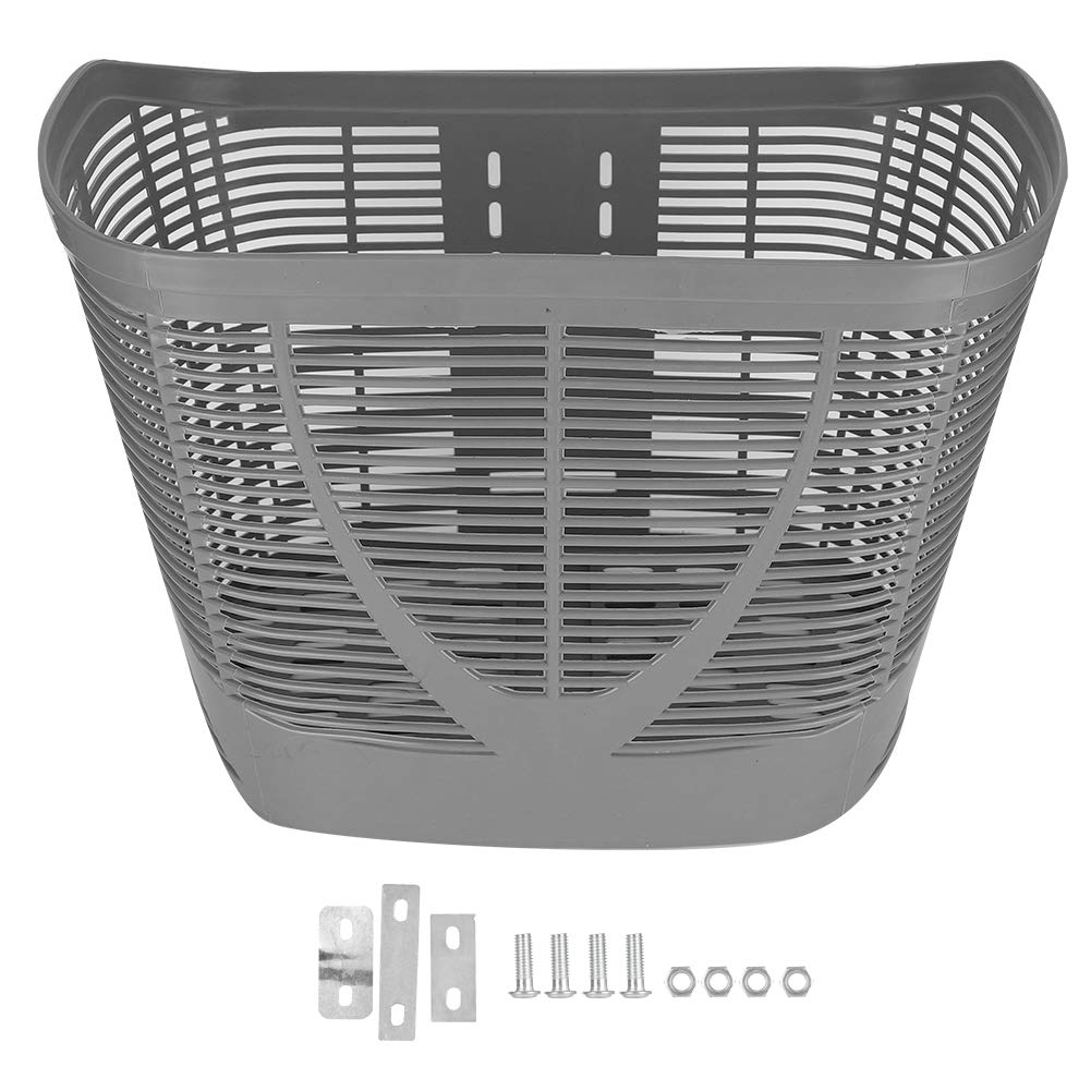 Electric Scooter Basket - Black Plastic Rear Basket with Mounting Screw for Mobility Scooters & Wheelchairs | Durable Oval Storage Accessory for Groceries, Shopping & Daily Essentials