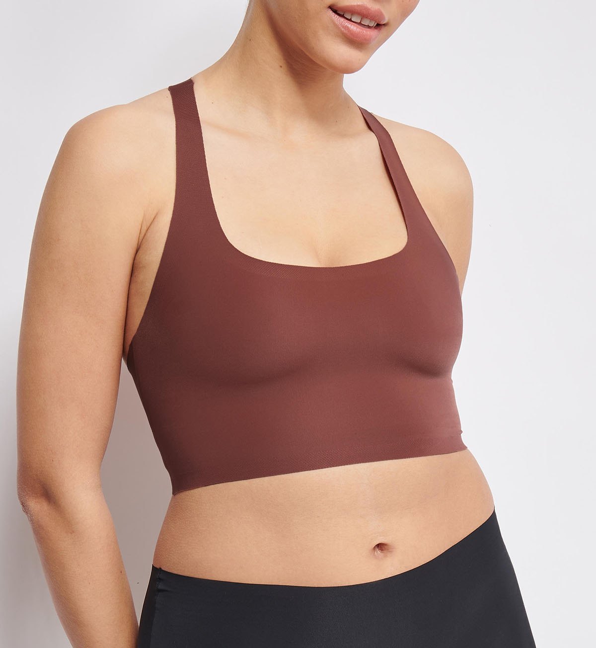 SLOGGI ZERO FEEL 2.0 Seamless Racerback Bra Top for Women - Ultra Soft Comfortable Workout & Lounge Wear