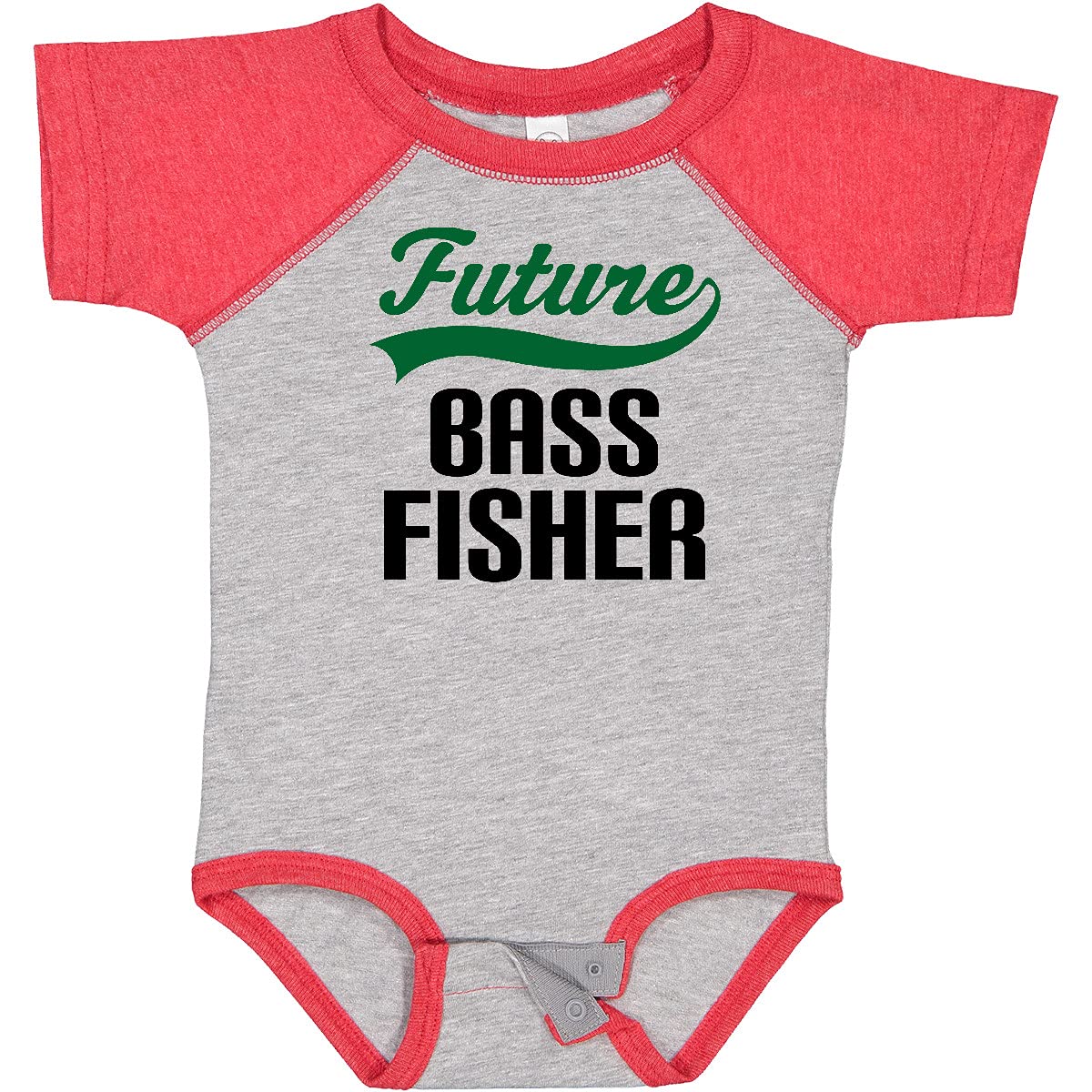 Inktastic Future Bass Fisher Baby Bodysuit - Cute Fishing Outfit for Newborns & Infants - Perfect for Fishing Trips, Family Photos & Outdoor Adventures