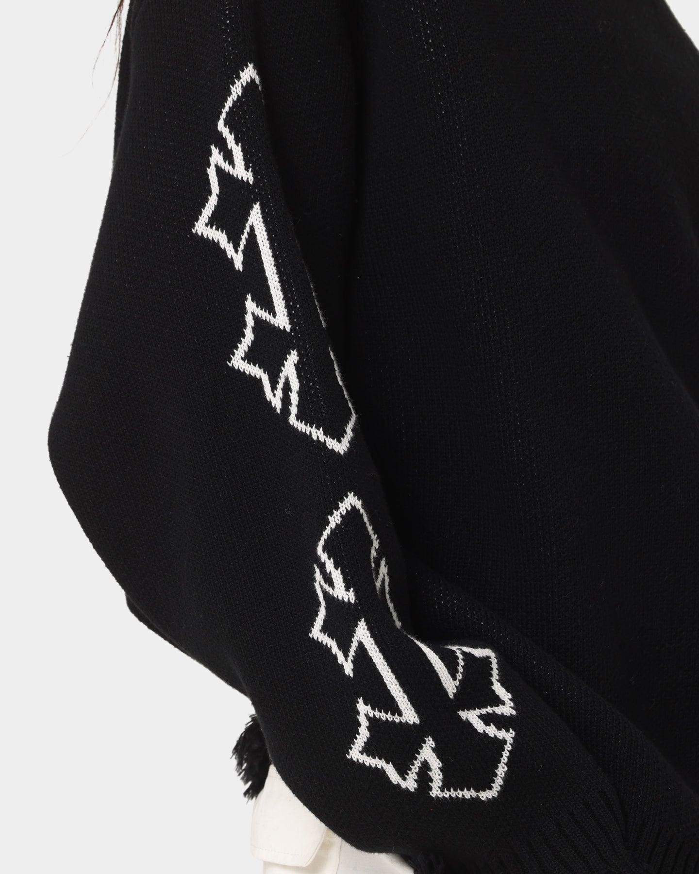 404 Destroyer Knit Sweater for Men - Soft Black Pullover Winter Sweater | Casual Streetwear, Cold Weather Fashion, Everyday Comfort