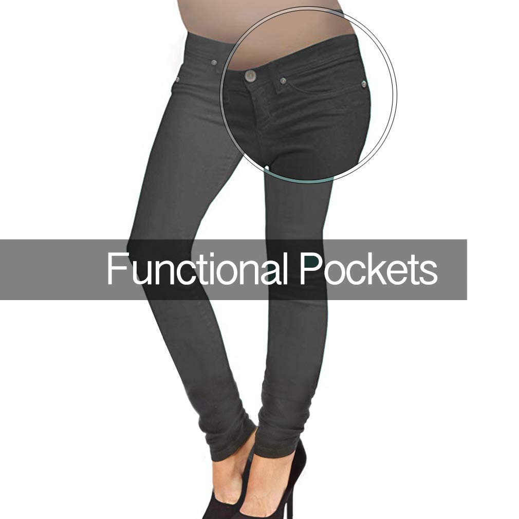 Stylish & Comfortable Women's Super Stretchy Maternity Jeans - Hybrid & Company | Perfect for Pregnancy, Postpartum & Everyday Wear