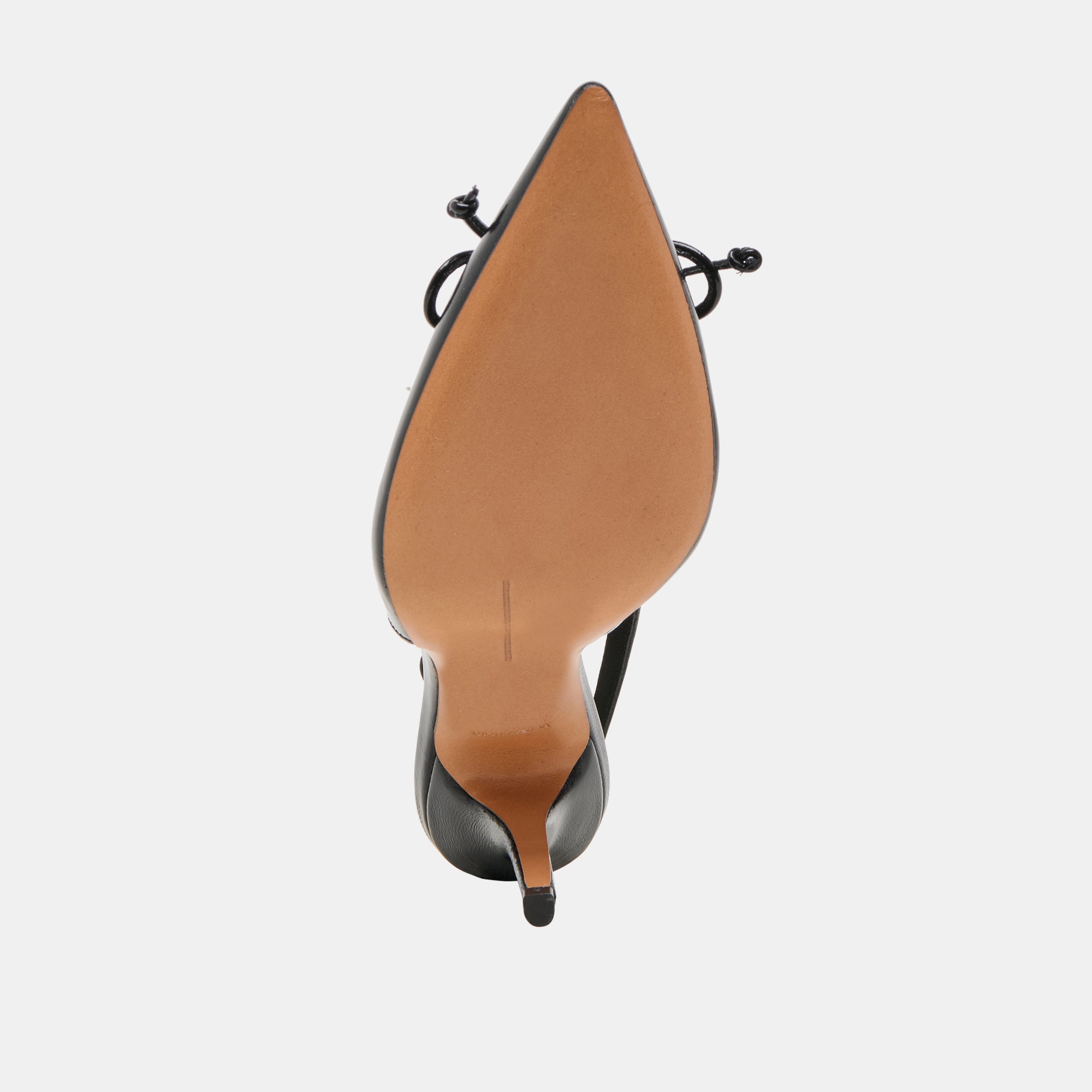 GEENA Women's Black Leather High Heels - Elegant Stiletto Pumps for Office, Party & Evening Wear