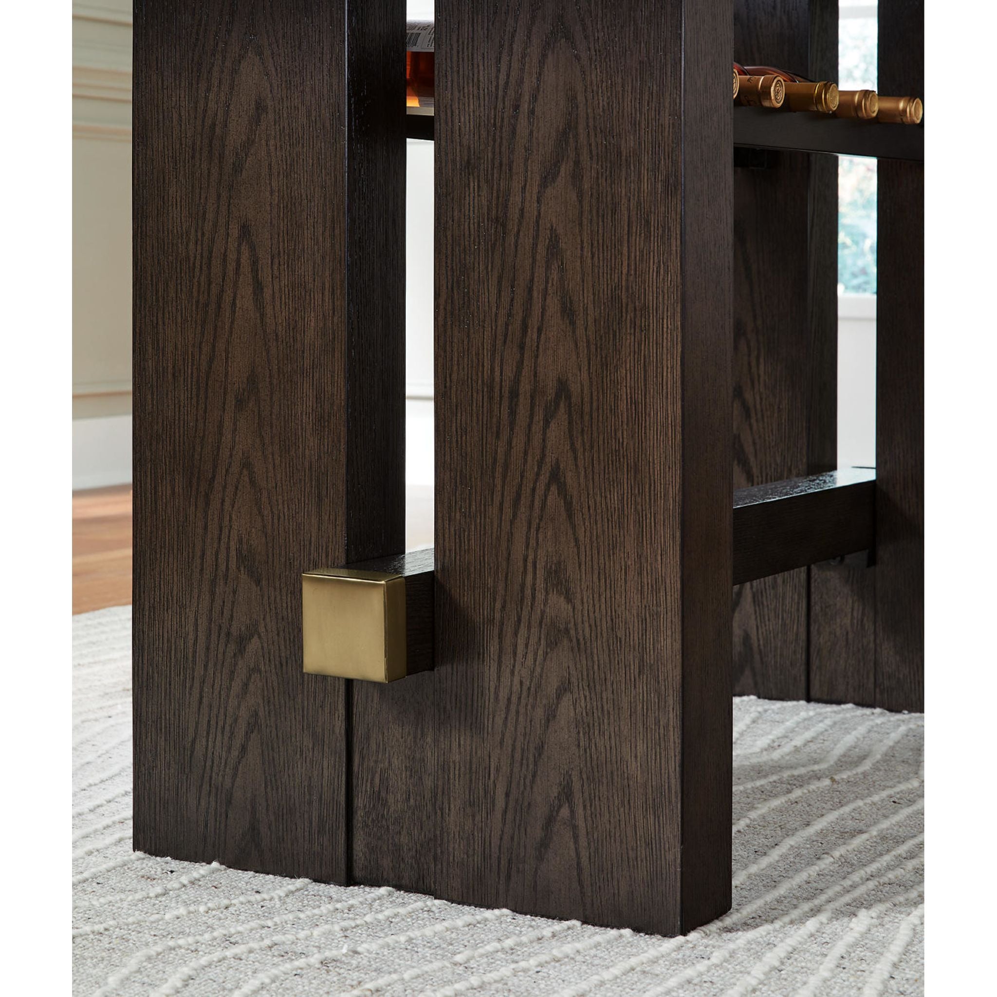 Burkhaus 3-Piece Counter Height Dining Set - Modern Bar Table & Stools for Kitchen, Breakfast Nook & Small Spaces