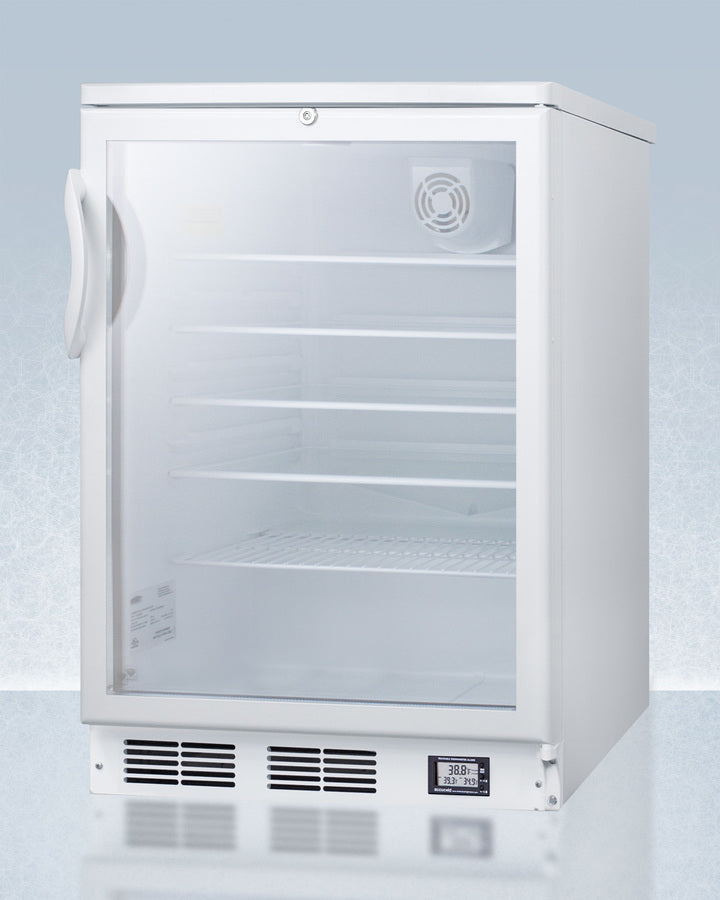 Accucold 24-Inch Wide Built-In All Refrigerator SCR600GLBINZ - Perfect for Kitchen, Basement, or Office Nutrition Storage