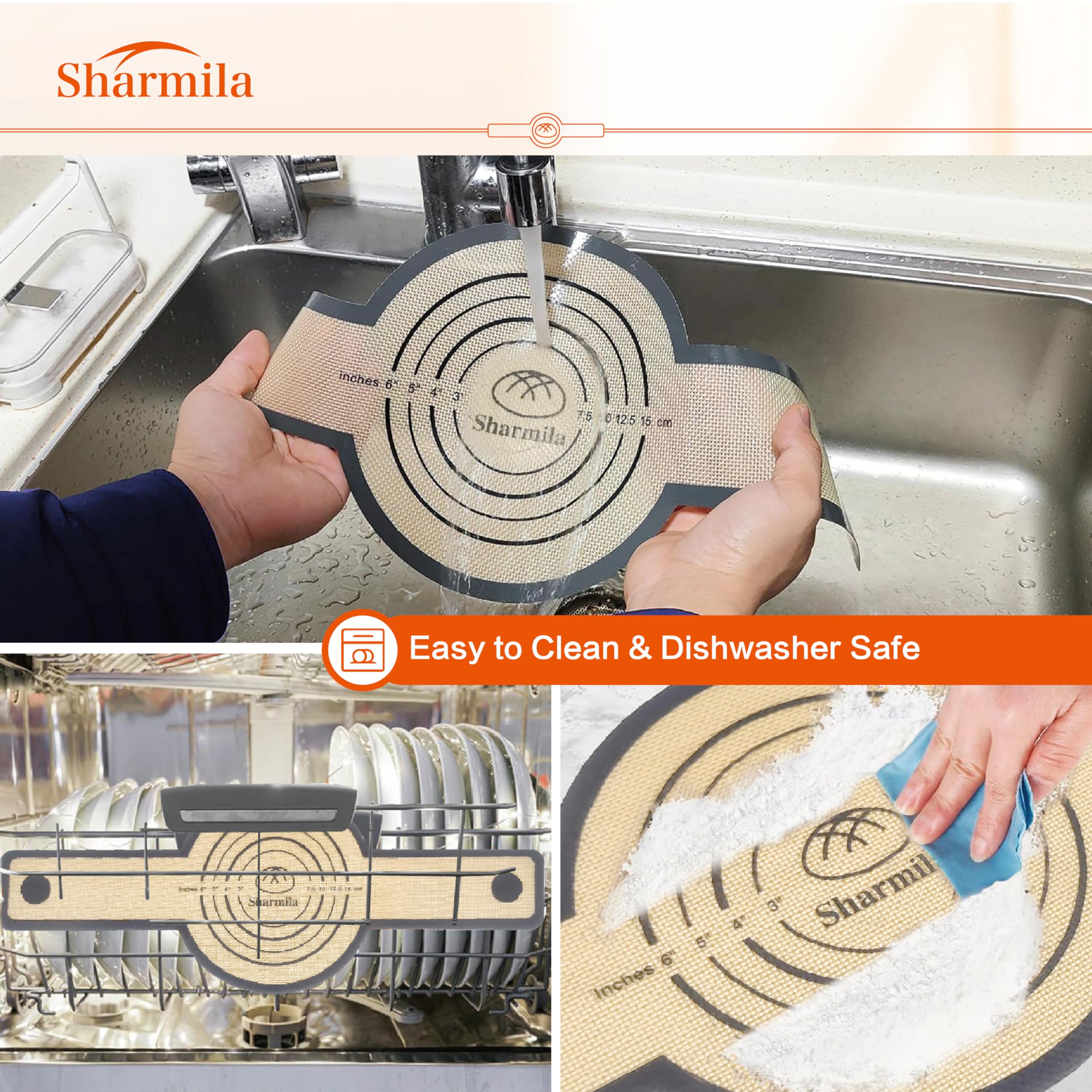 Non-Stick Silicone Bread Sling for Dutch Oven - Heat Resistant Oval & Round Loaf Lifter with Long Handles (2Pcs) - Perfect for Sourdough, Artisan Bread Baking & Easy Dough Transfer