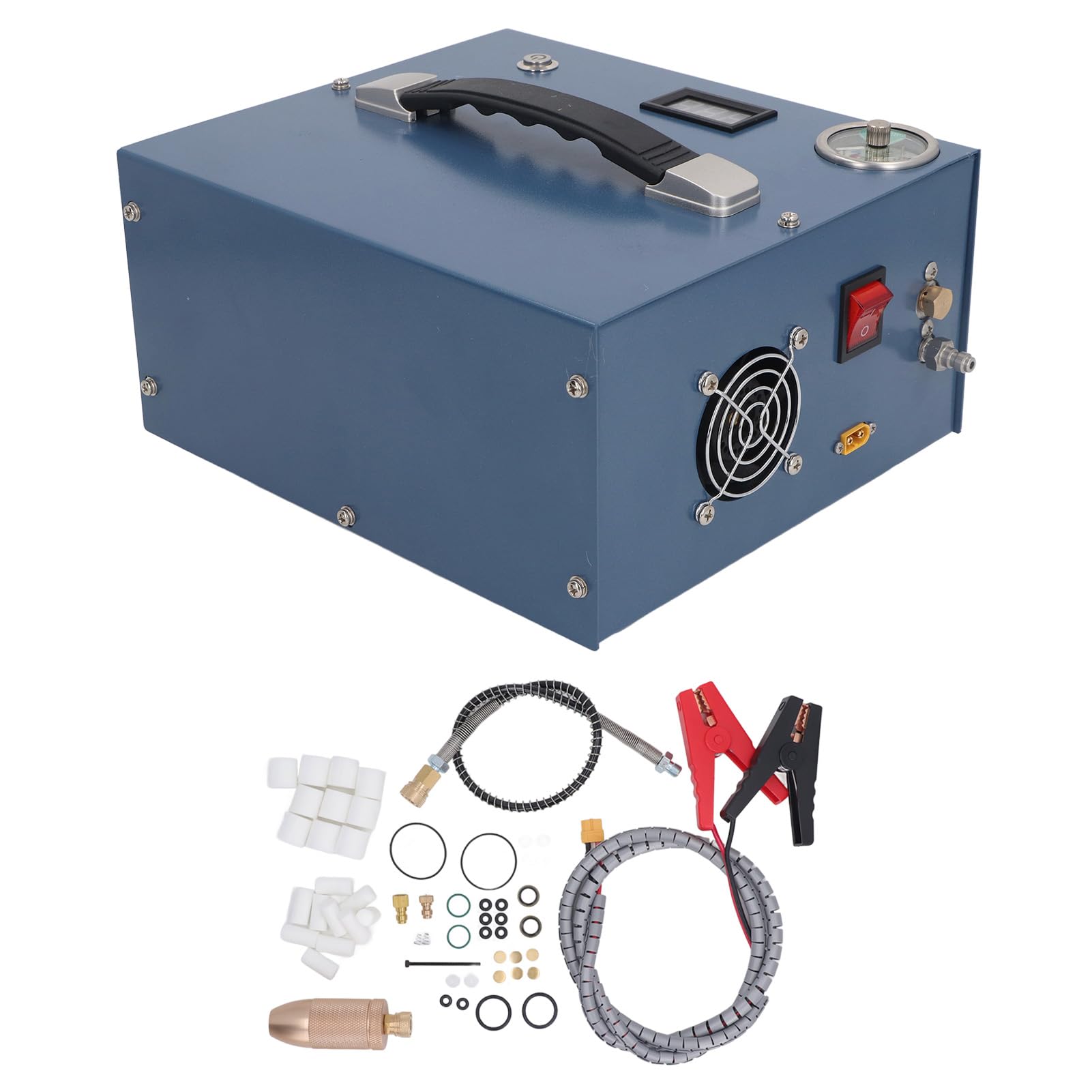 12V PCP Air Compressor 4500 PSI - Portable High Pressure Pump for PCP Air Rifles & Paintball Guns - Perfect for Hunting, Target Shooting & Outdoor Sports