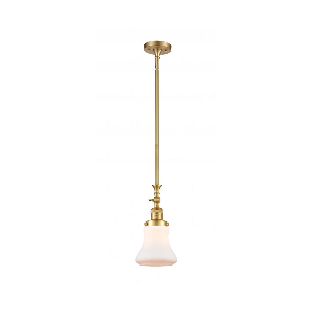 Bellmont 1-Light Mini LED Pendant Light - 206-SG-G191 - Modern Hanging Fixture for Kitchen Island, Dining Room & Bedroom Lighting