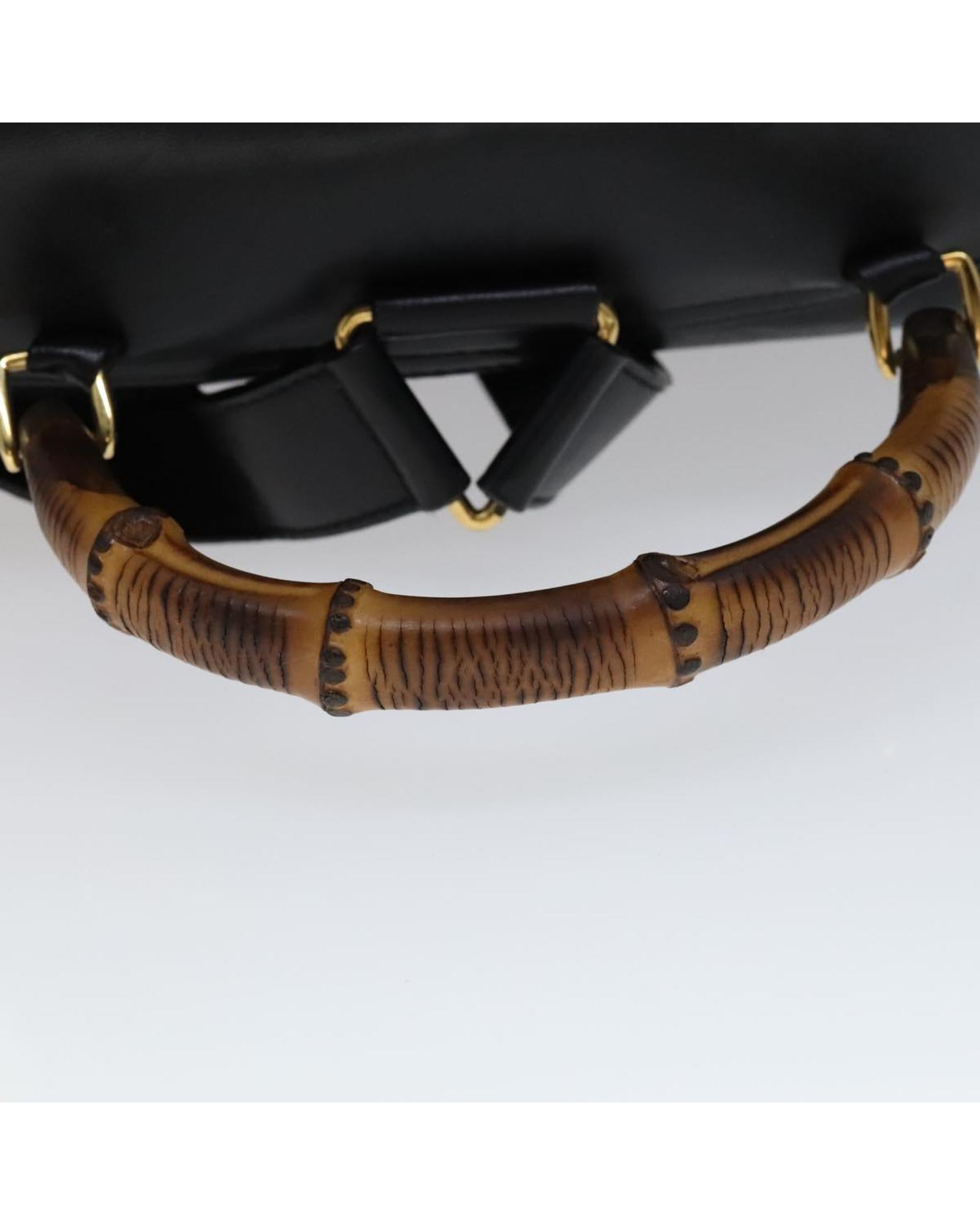 Premium Genuine Leather Backpack with Bamboo Handle - Stylish & Durable for Travel, Work & School
