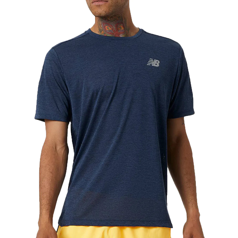 New Balance Men's Impact Run Performance Short Sleeve T-Shirt - Lightweight Running & Gym Workout Shirt for Active Lifestyles