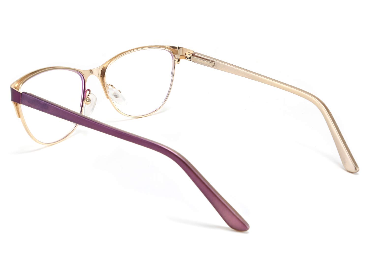 WANWAN Fashion Reading Glasses for Women & Men - Anti-Reflective Blue Light Blocking Computer Glasses with Spring Hinges - Perfect for Office Work, Screen Time & Reading Books