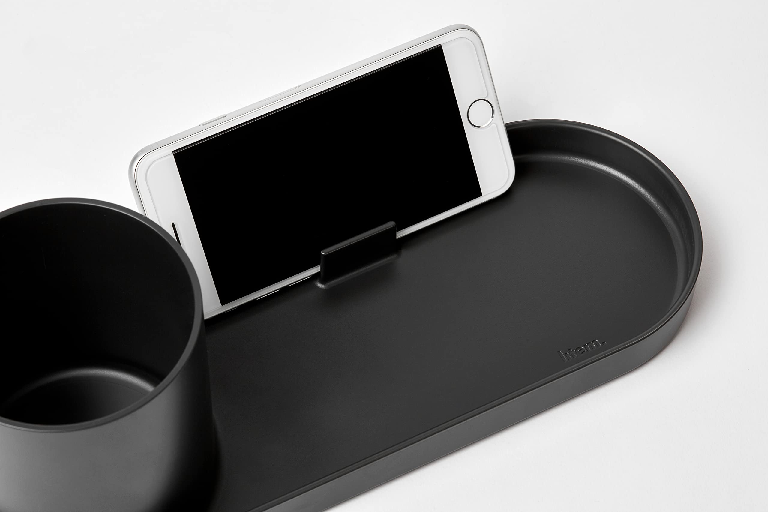 Litem Holder Tray - Organize Pens, Cell Phone, Wallet & Keys - Perfect for Office Desk, Nightstand & Entryway Organization
