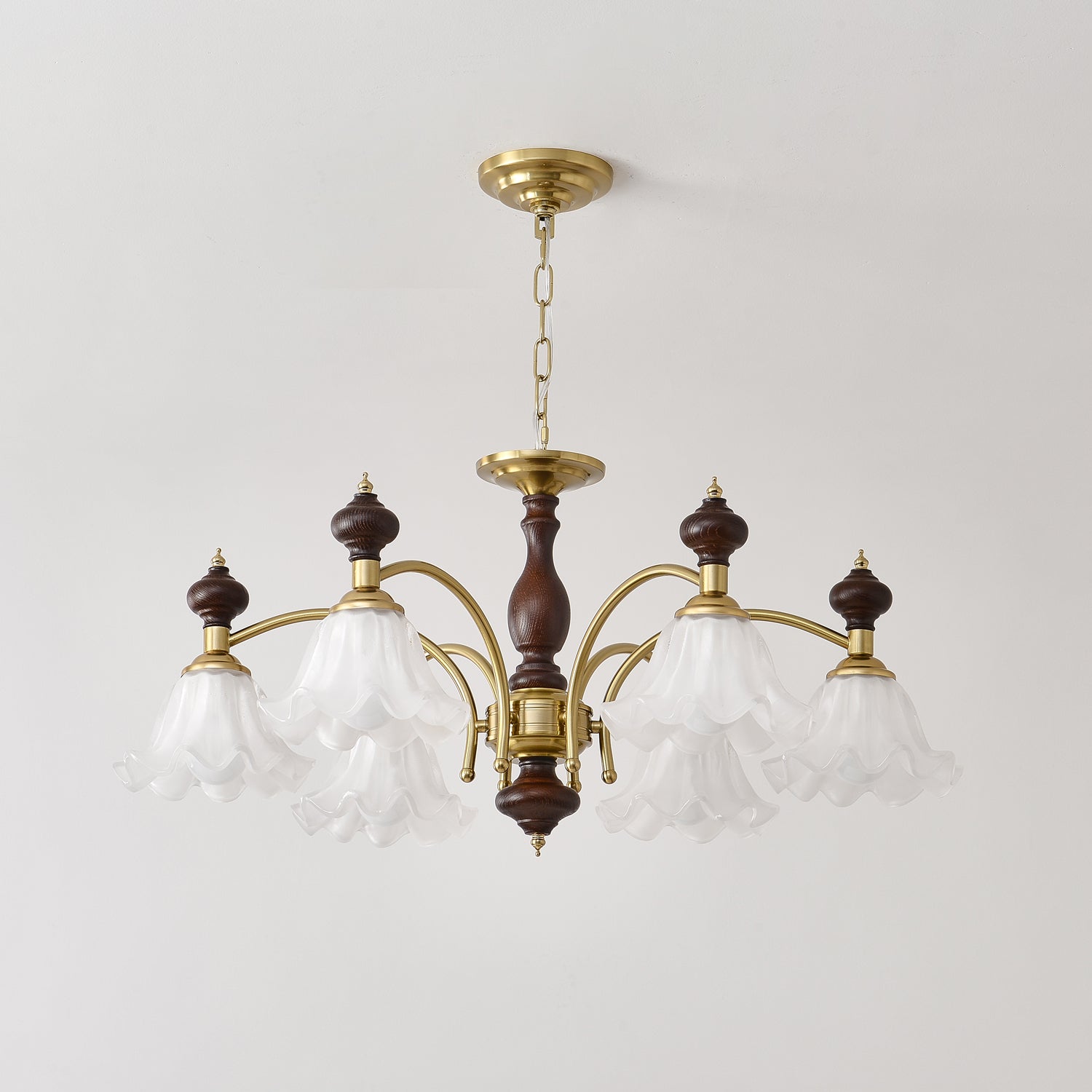 Elegant Blossom Flowers Chandelier - Floral Crystal Ceiling Light Fixture for Dining Room, Bedroom & Living Room Decor