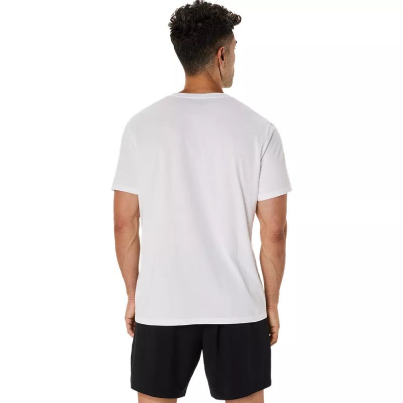 ASICS Men's Spiral Logo Graphic T-Shirt - Comfortable Casual Cotton Tee for Running, Gym & Everyday Wear