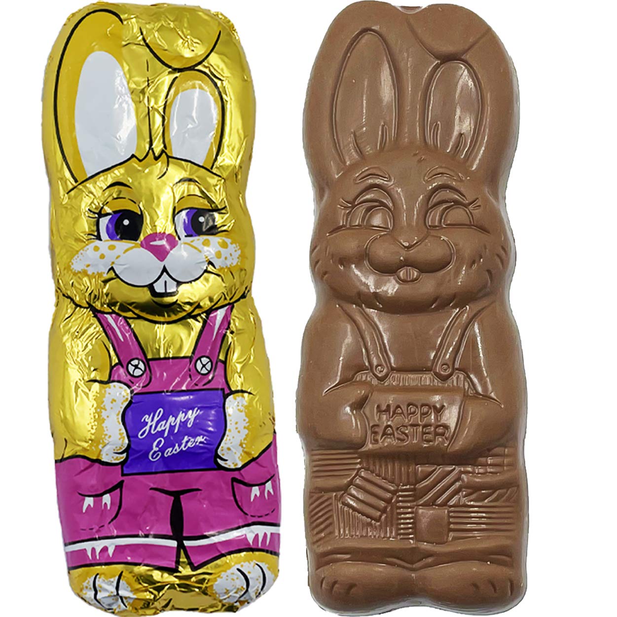 Fruidles Jumbo Easter Bunny Rabbit Milk Chocolate - 4.25oz Individually Wrapped Kosher Certified Dairy Treat - Perfect for Easter Baskets, Party Favors & Holiday Gifting