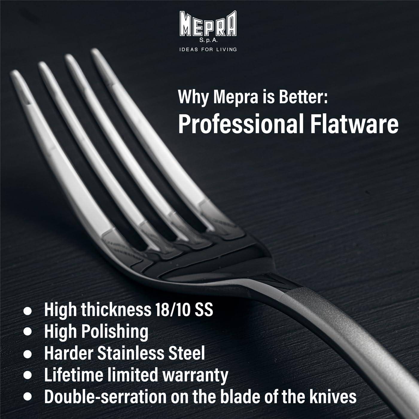 Premium MEPRA Flatware Set in Lime Green - 18-Piece Stainless Steel Cutlery Set for Dining, Kitchen & Entertaining - Elegant Tableware for Restaurants, Weddings & Home Use