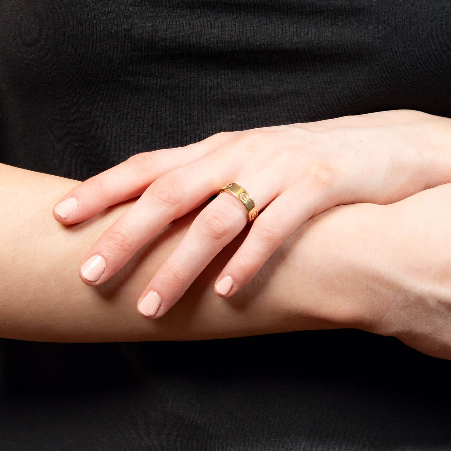 Vintage Cartier 18k Gold Love Ring - Authentic Luxury Jewelry for Women, Perfect for Weddings, Anniversaries & Special Occasions