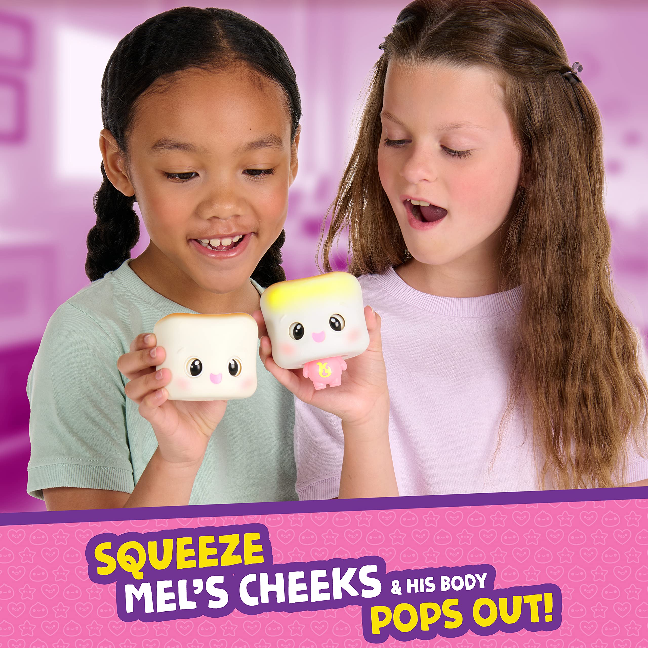 My Squishy Little Marshmallow - Interactive Collectible Doll with Cute Accessories - Mel (White) - Perfect for Kids' Playtime, Birthday Gifts & Kawaii Collections