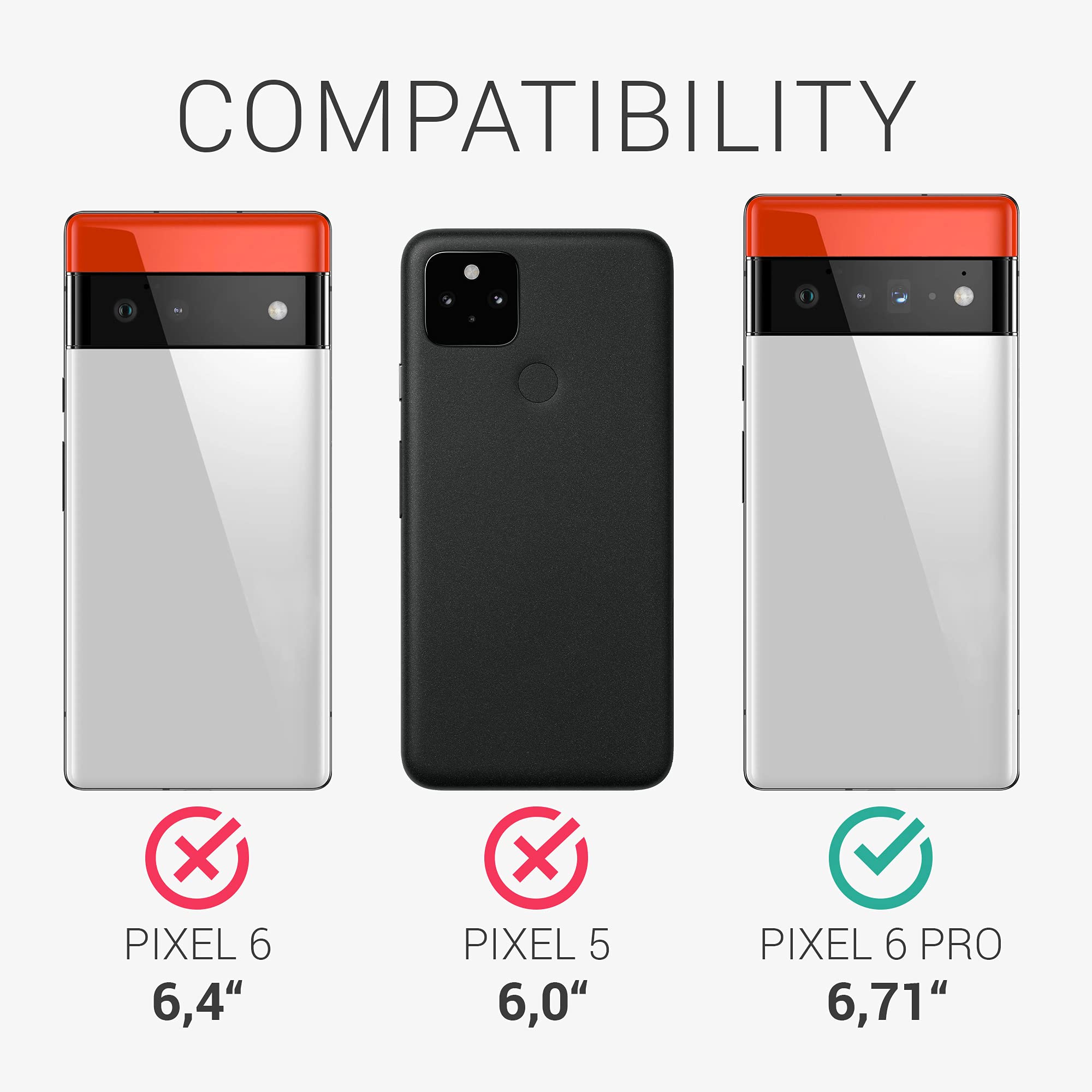 kwmobile Clear TPU Case for Google Pixel 6 Pro with Lanyard - Slim Crossbody Phone Cover for Daily Use