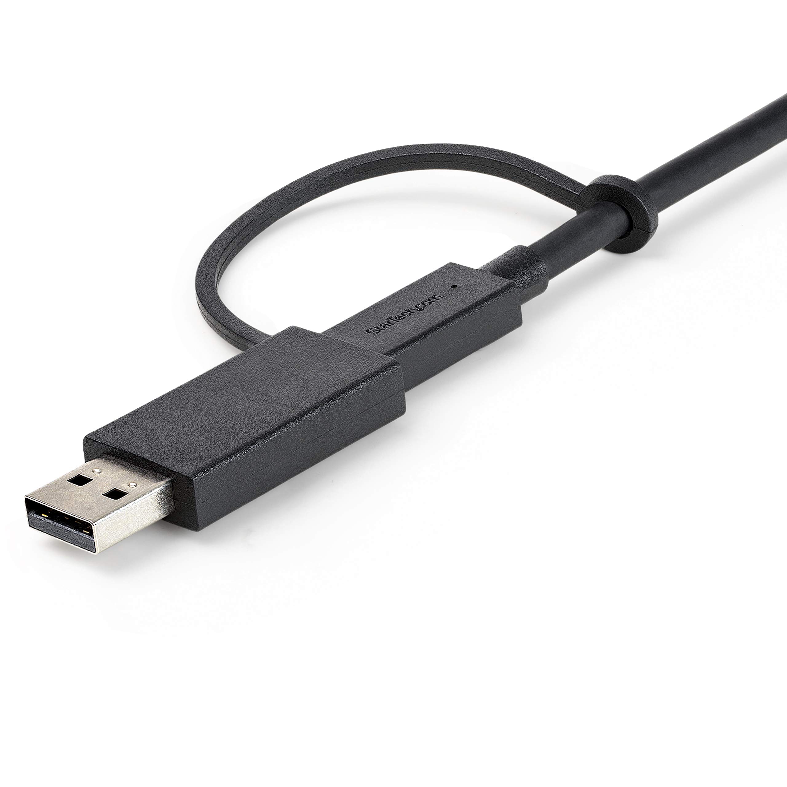 StarTech.com 3ft USB-C to USB-C & USB-A Cable (10Gbps/100W PD) - 2-in-1 Hybrid Charging & Data Sync Cable for Laptops, Phones & Tablets - Perfect for Docking Stations, Travel & Office Use