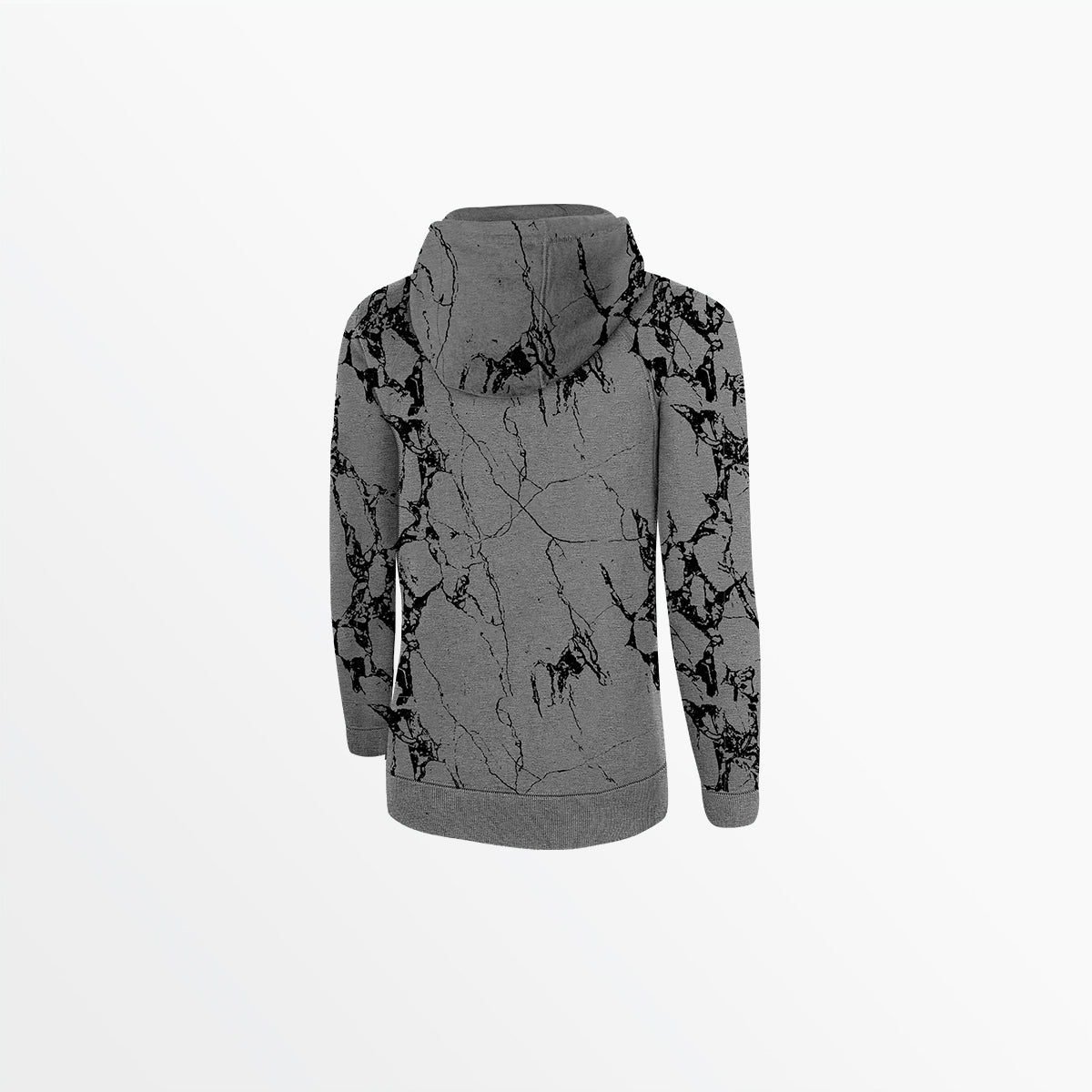 Women's Marble French Terry Pullover Hoodie - Soft & Stylish Sweatshirt for Casual Wear, Gym, and Lounge