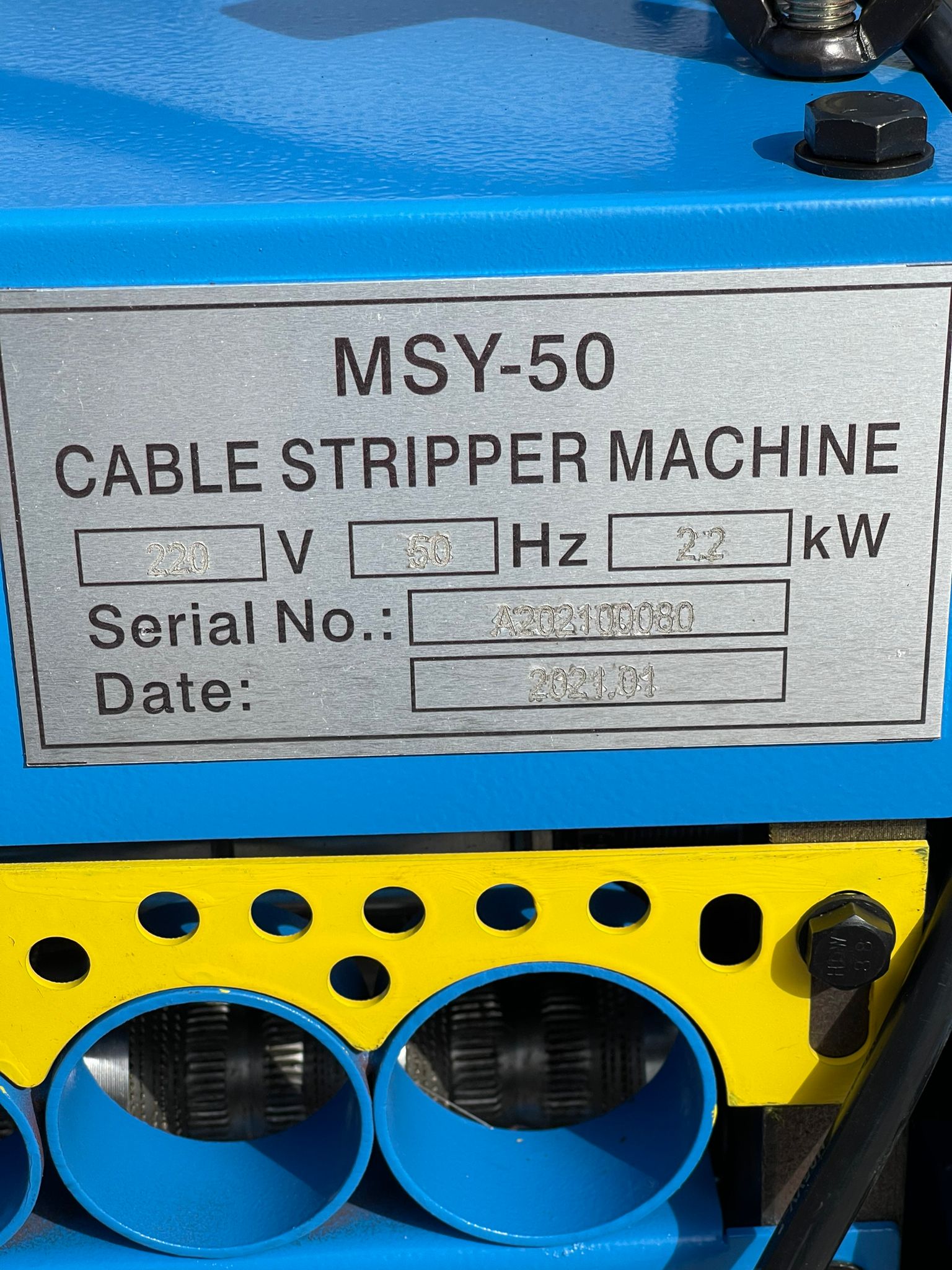 Aiko MSY 50 Automatic Wire Stripping Machine 220V 50Hz - Professional Cable Stripper Tool for Copper & Aluminum Wires | Perfect for Electricians, DIY Projects & Recycling Scrap Wires