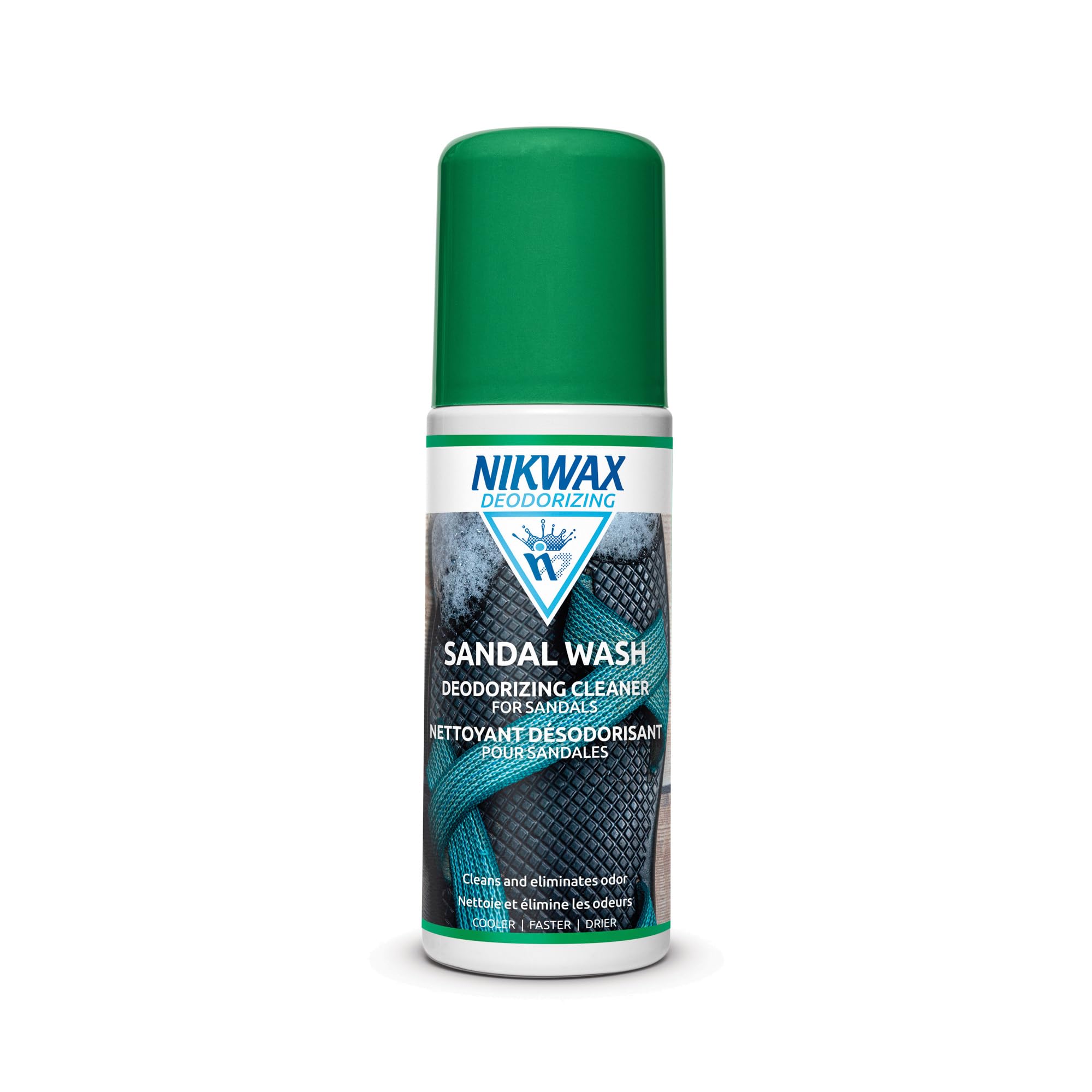 Nikwax Sandal Wash - Gentle Cleaner & Deodorizer for Sandals, Climbing Shoes, Sockless Footwear | Perfect for Outdoor Adventures, Gym Use & Travel