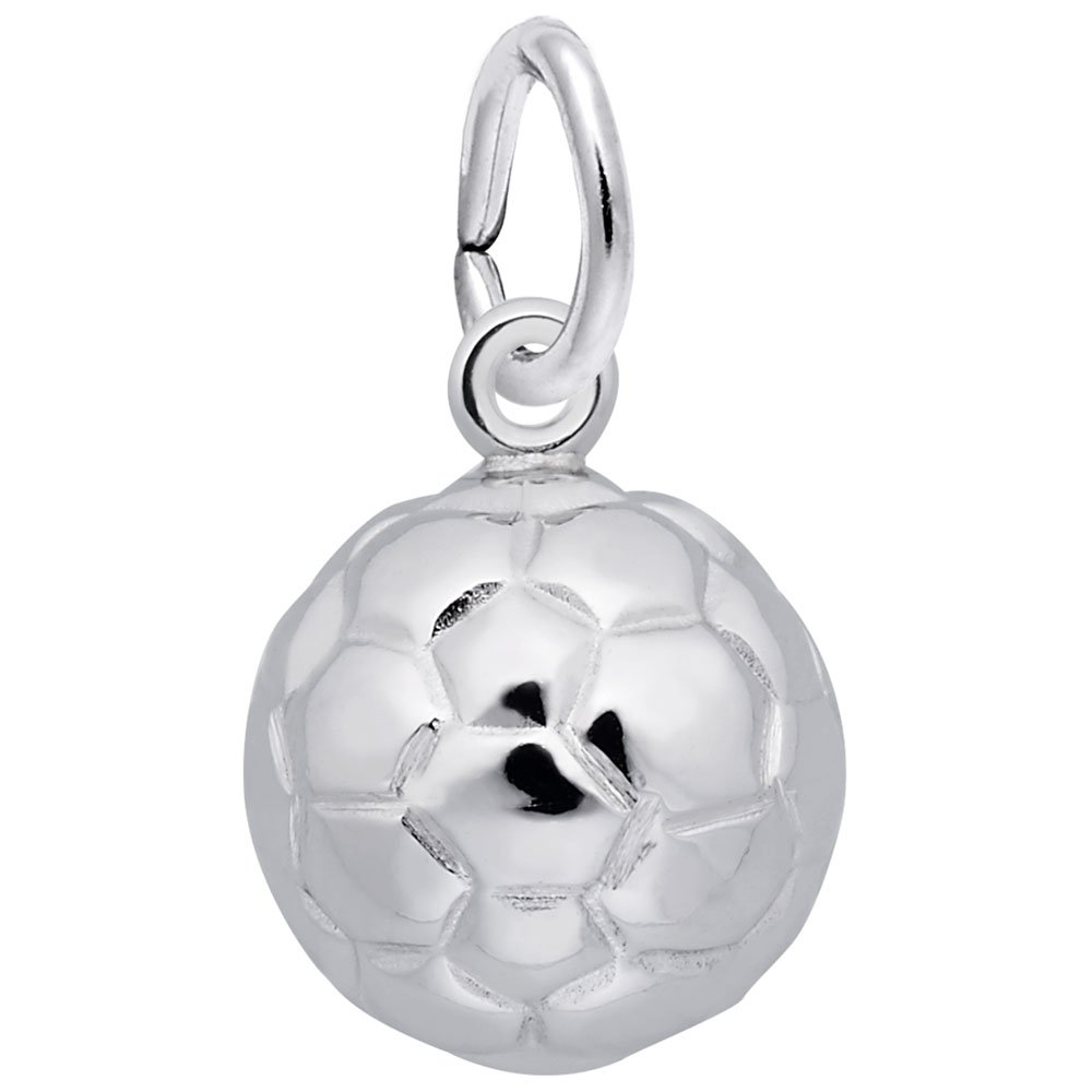 Rembrandt Charms Soccer Ball Pendant - Sterling Silver Soccer Jewelry for Women & Men - Perfect Gift for Soccer Players & Fans - Game Day, Birthday & Special Occasion Accessories