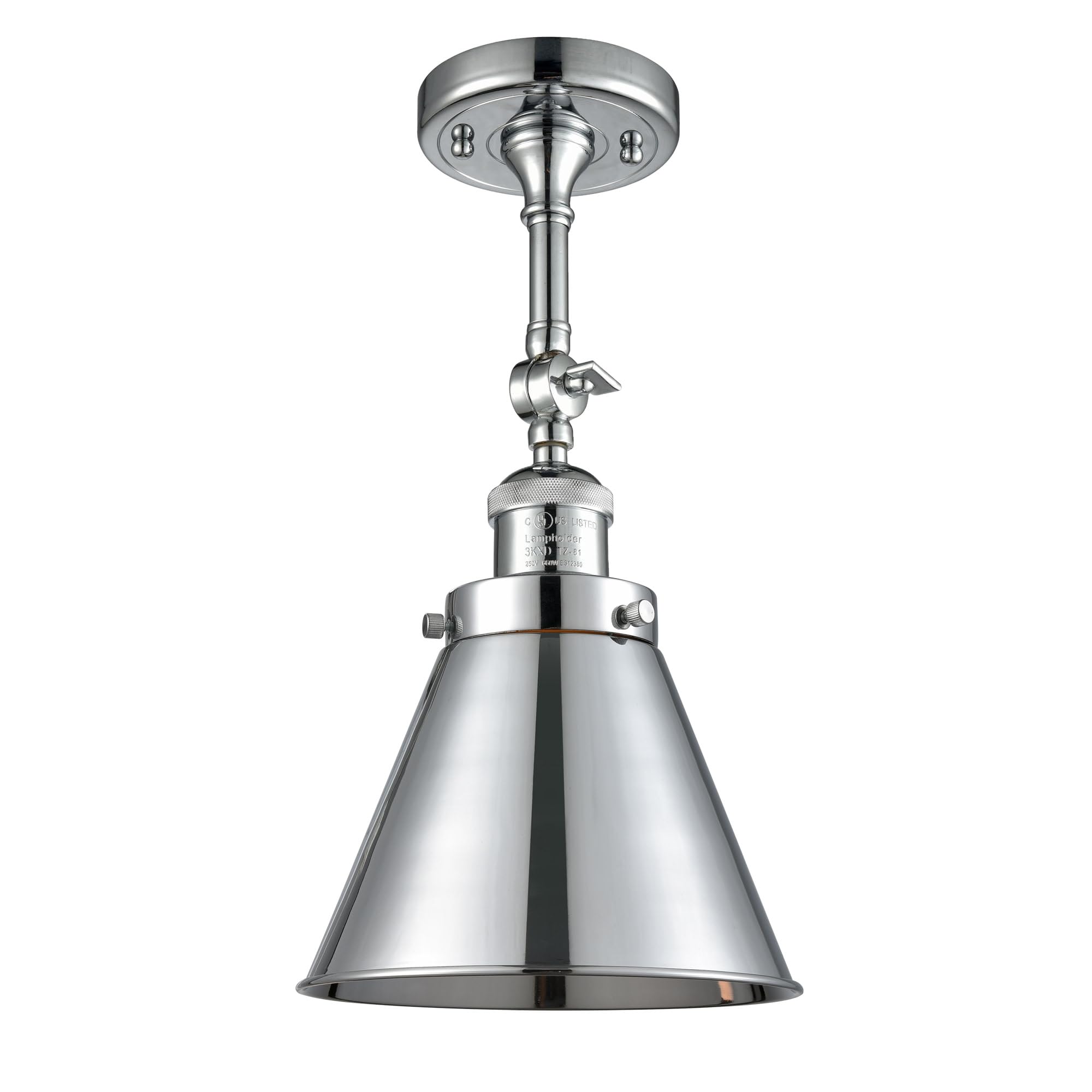 Innovations 203-PC-M13-PC 1 Light Wall Sconce in Polished Chrome - Perfect for Bedroom, Hallway, and Living Room Lighting Decor