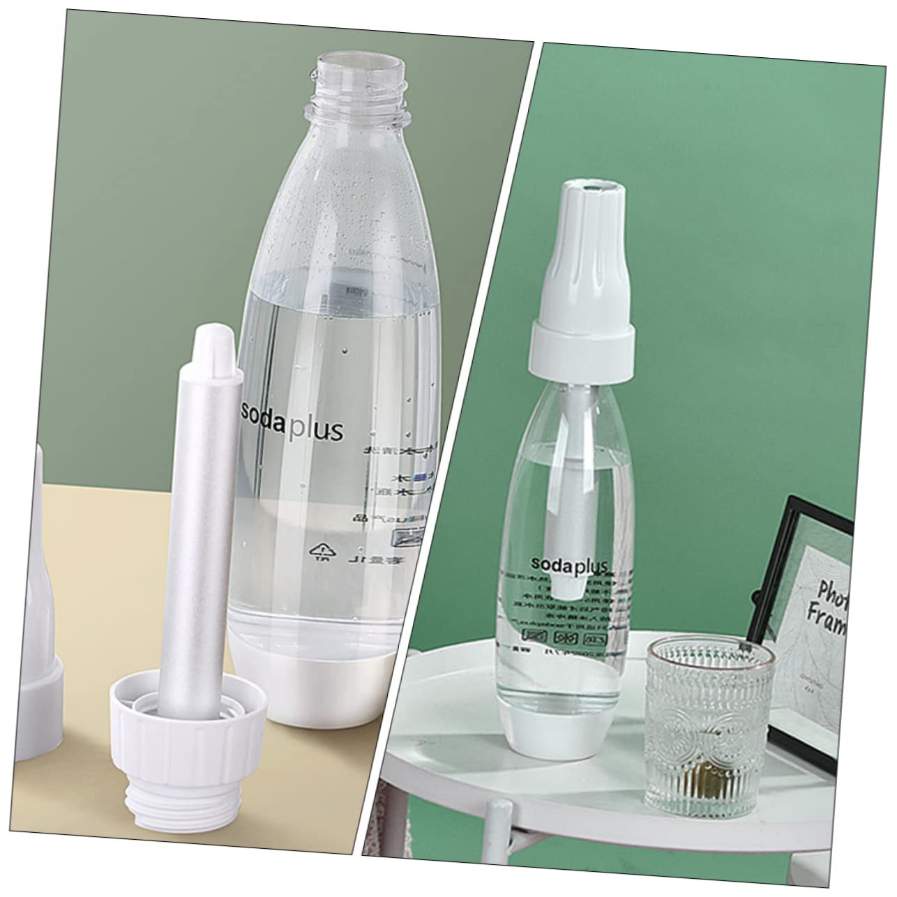Alipis 3-Piece Manual Sparkling Water Maker Kit - Home Carbonated Water Machine for Soda, Cocktails & Healthy Drinks | Perfect for Kitchen, Parties & Outdoor Activities