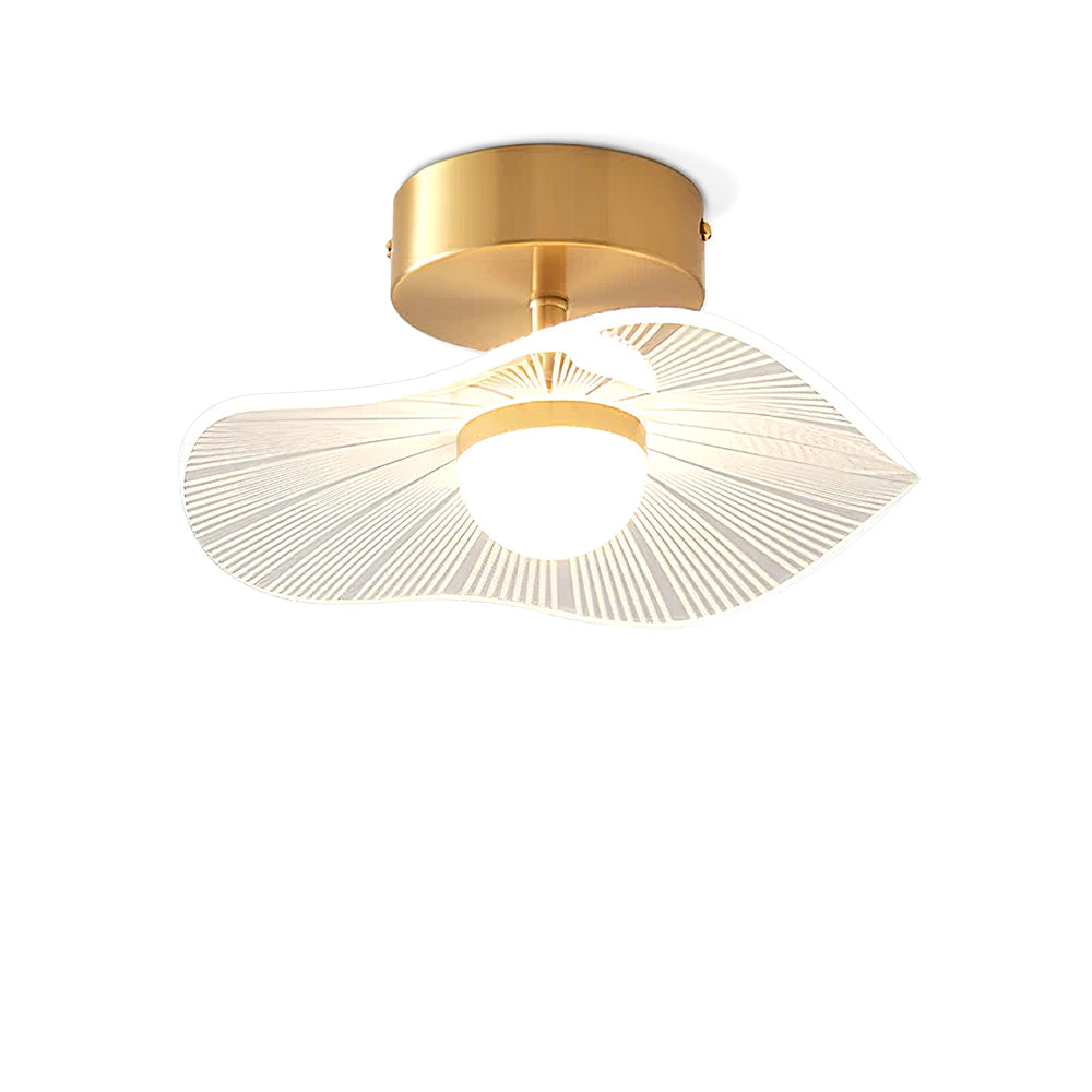 Modern Acrylic Lotus Leaf Ceiling Light Fixture - Elegant Floral Design for Bedroom, Living Room & Dining Room Lighting - Energy Efficient LED Home Decor