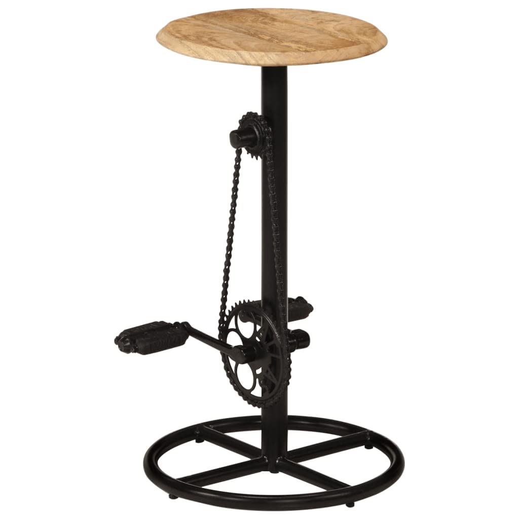 Premium SKM Bar Stools Set of 2 - Solid Mango Wood Counter Height Chairs (Model 6413) - Perfect for Kitchen Islands, Breakfast Bars & Home Bars