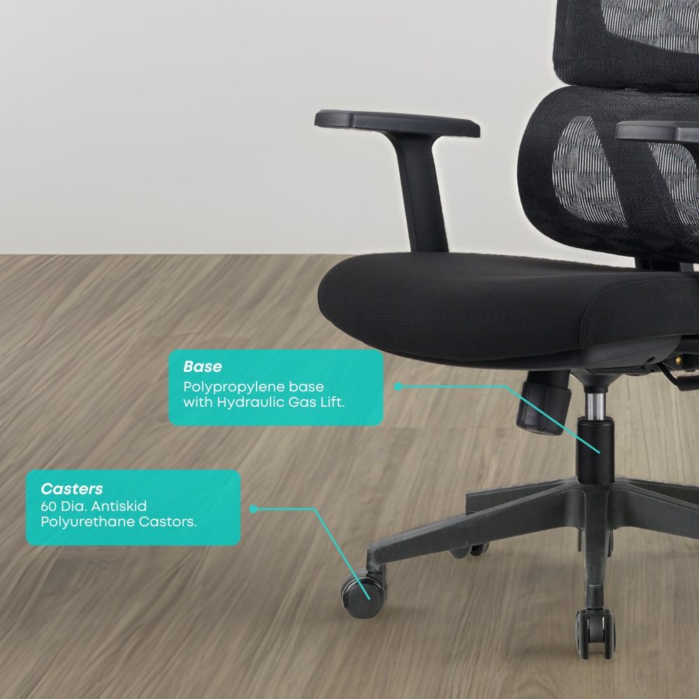 Nova High Back Ergonomic Office Chair with Lumbar Support - Adjustable Swivel Desk Chair for Home & Office Workspace, Gaming, and Study
