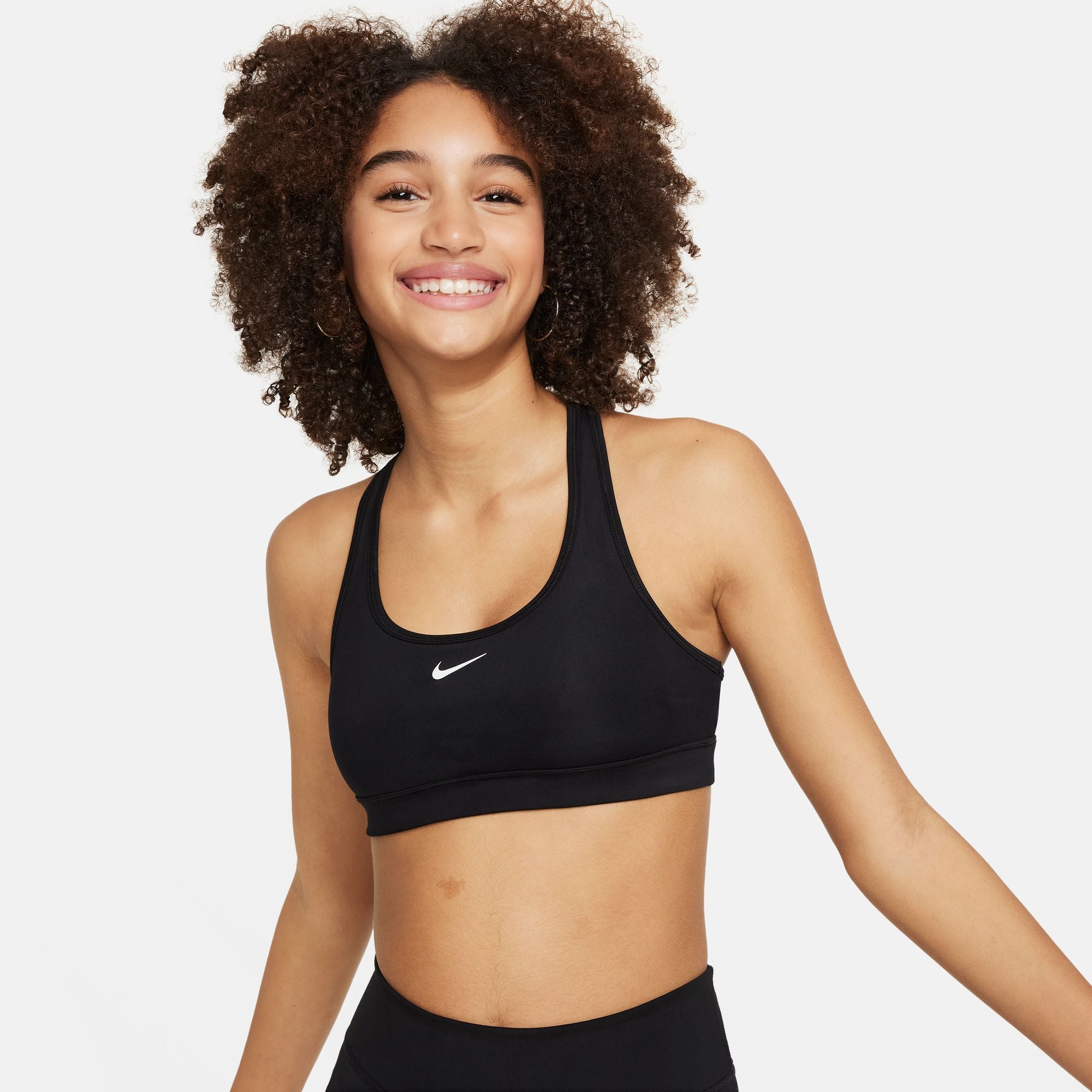 Nike Youth Swoosh Sports Bra for Girls - Breathable Workout Top for Running, Yoga & Gym - Comfortable Athletic Support for Active Teens