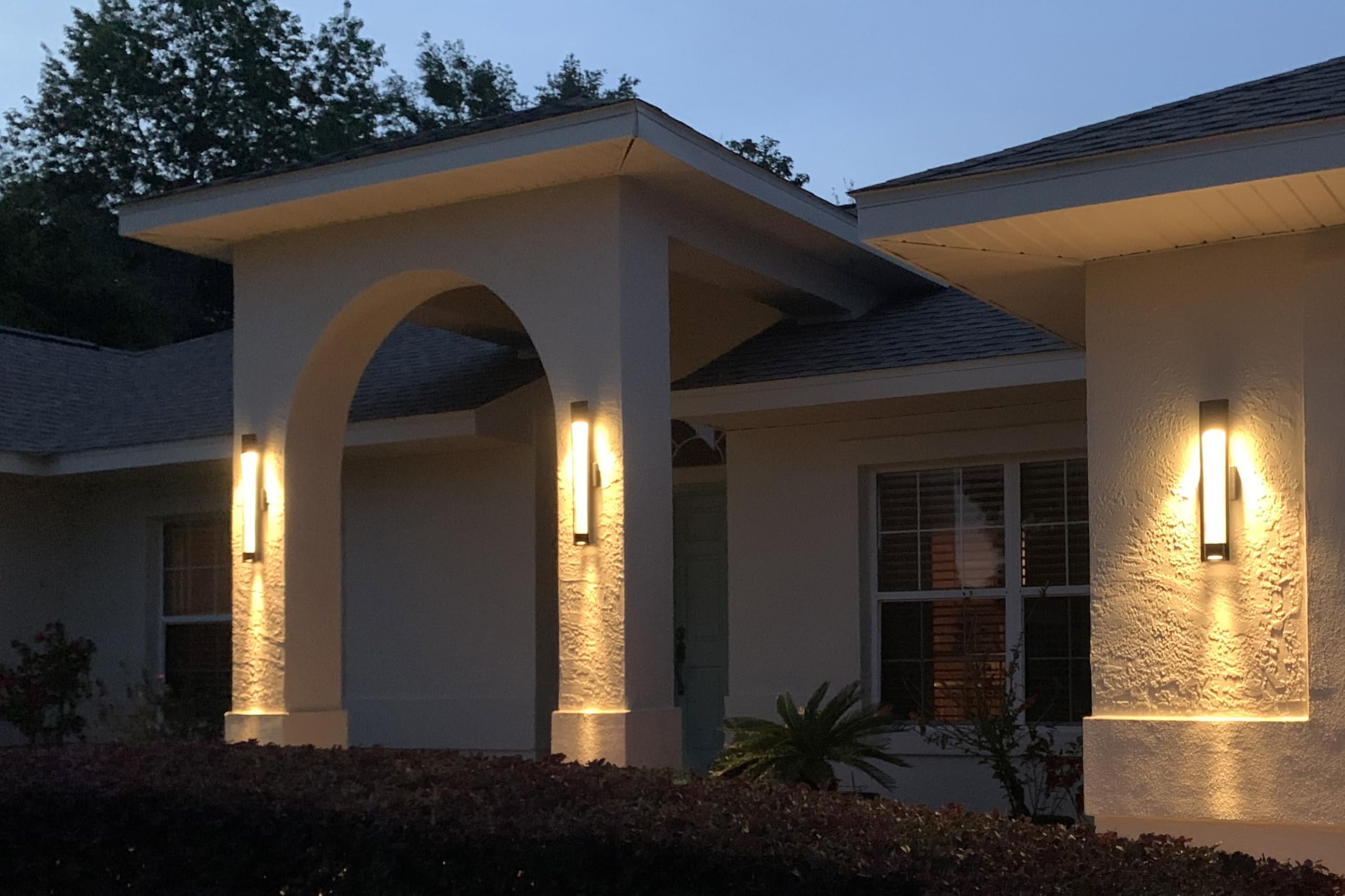 Hinkley Mist 1224SK Medium Outdoor Wall Mount Lantern Light - Modern Minimalist Sconce, Solid Aluminum Construction, Dark Sky & ADA Compliant - Satin Black Finish for Porch, Patio, and Entryway Lighting
