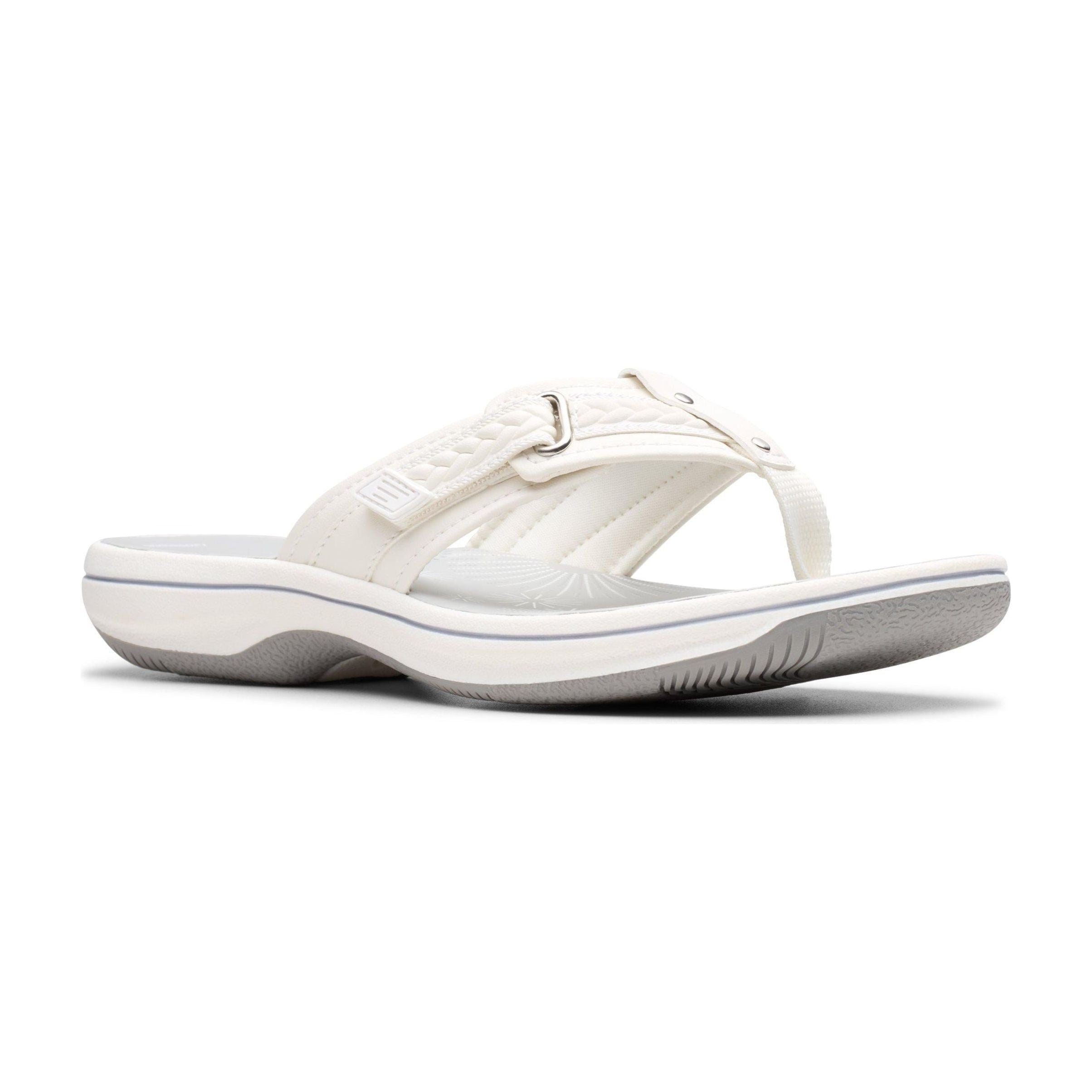 CLARKS BREEZY SUN Women's Comfortable Slip-On Sandals - Breathable & Lightweight Summer Shoes for Beach, Travel & Casual Wear