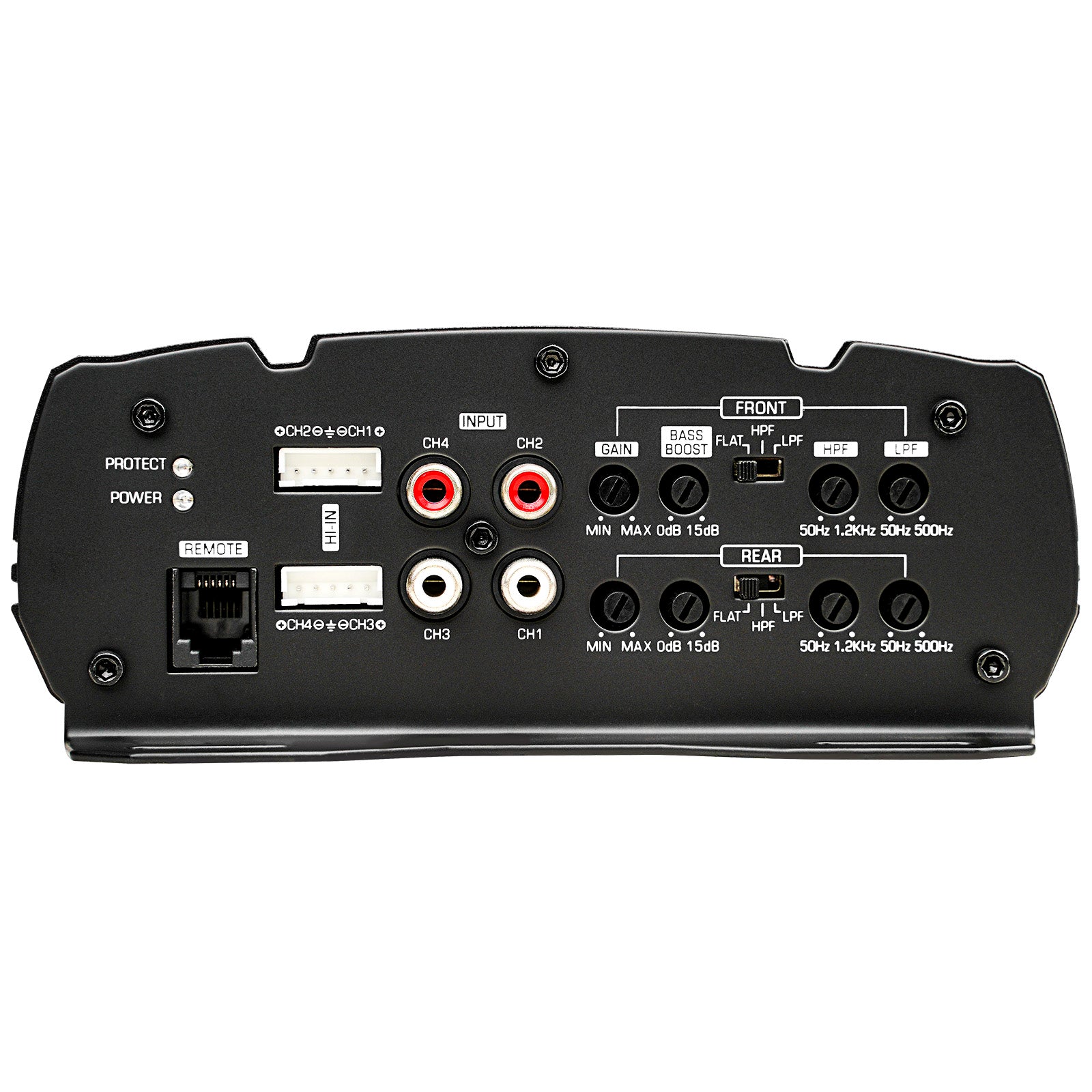 4 Channel Mini Class AB Mosfet Amplifier APMQ 4095 - Compact Hi-Fi Audio Power Amp for Car Stereo, Home Theater & DJ Equipment