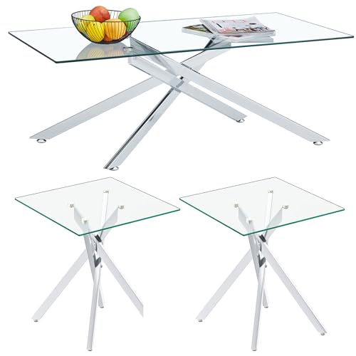 3 Piece Set(rectangle) - Silver