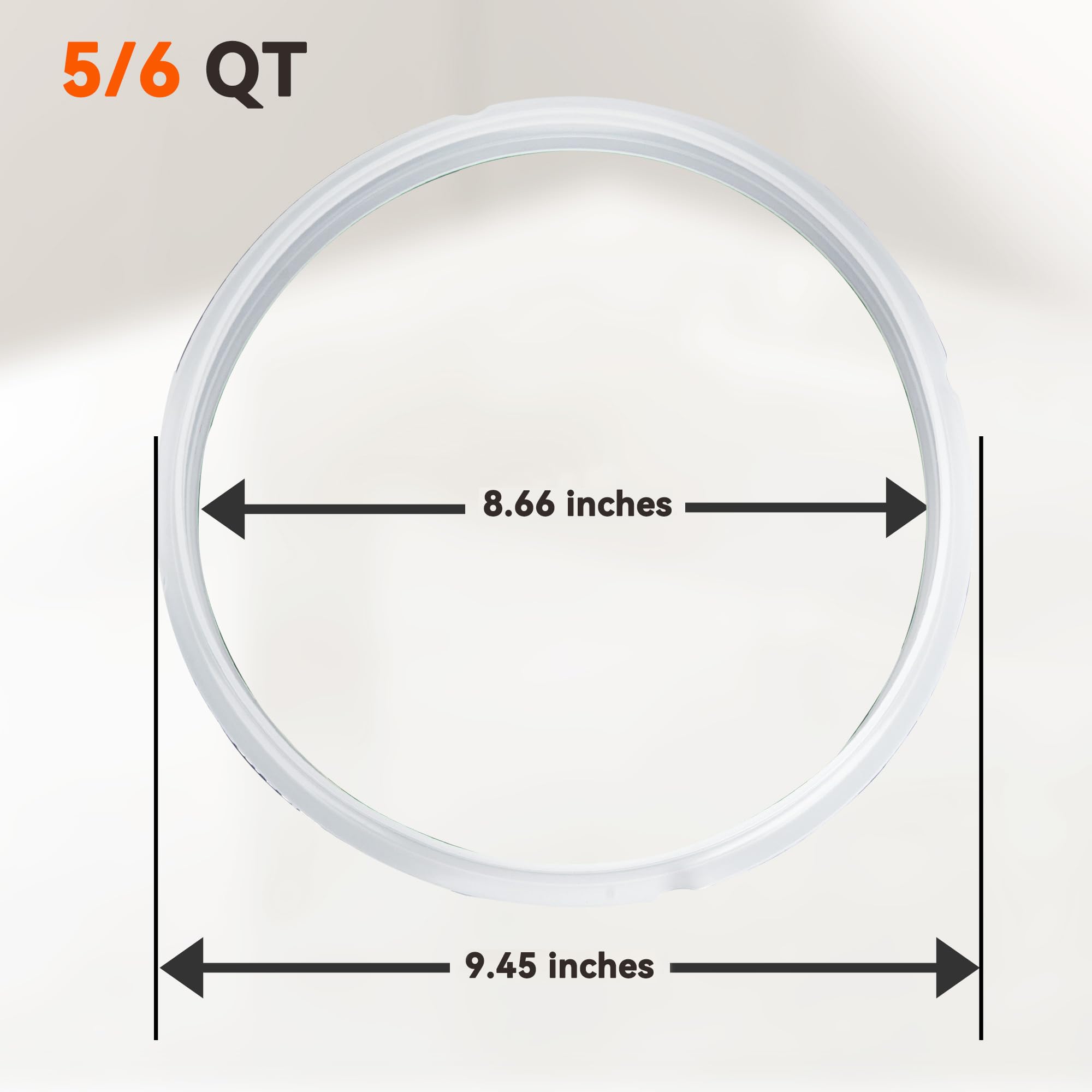 3-Pack Food-Grade Silicone Sealing Rings for Instant Pot 5/6 Qt - Replacement Gasket for Pressure Cooker, Safe & Durable - Perfect for Cooking, Meal Prep & Sous Vide